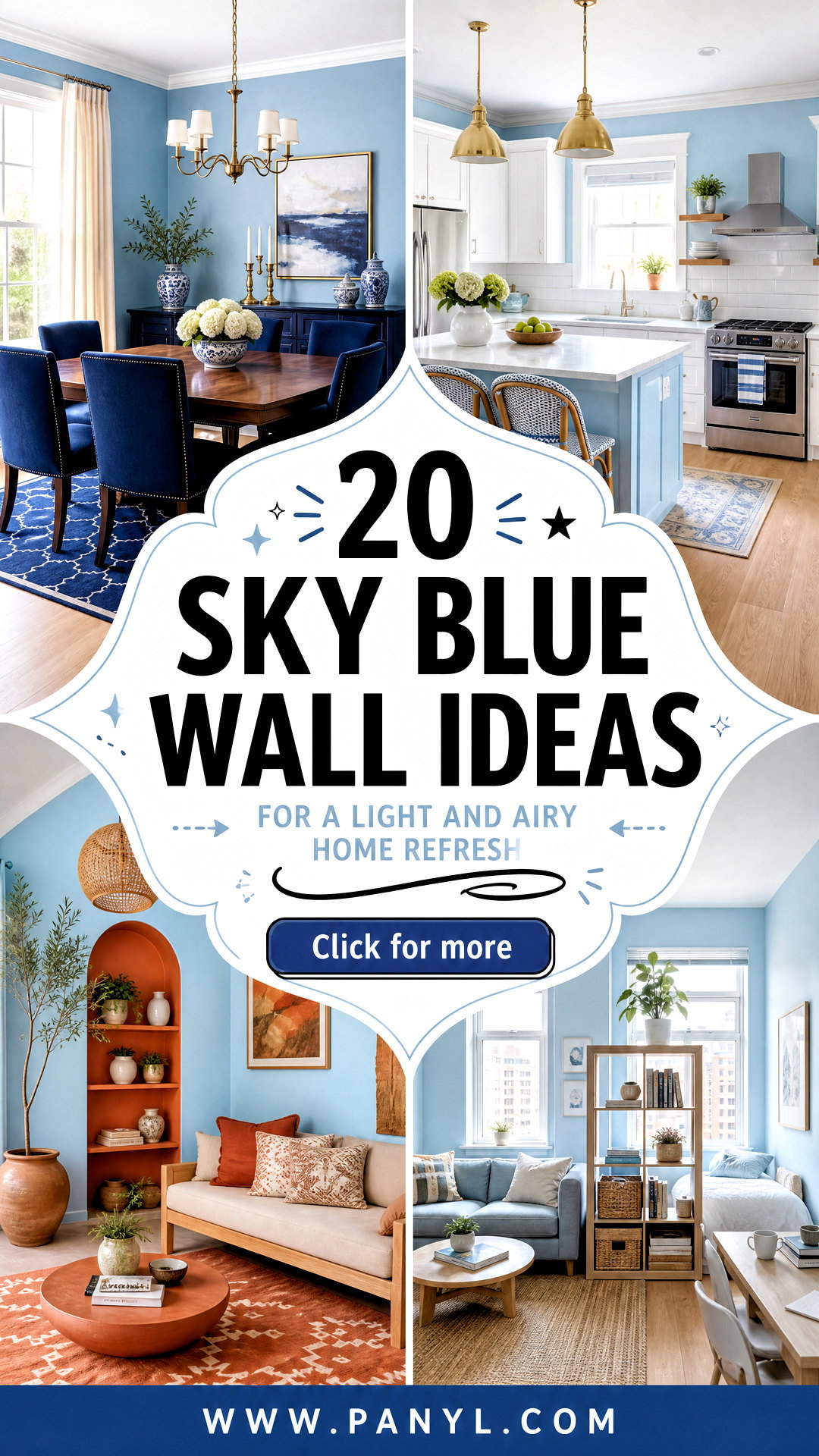 20 Sky Blue Wall Ideas for a Light and Airy Home Refresh - 20 Sky Blue Wall Ideas for a Light and Airy Home Refresh