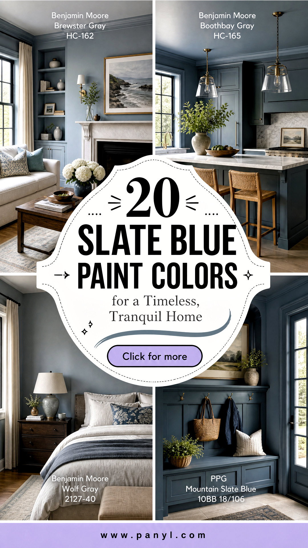 20 Slate Blue Paint Colors for a Timeless Tranquil Home - 20 Slate Blue Paint Colors for a Timeless, Tranquil Home