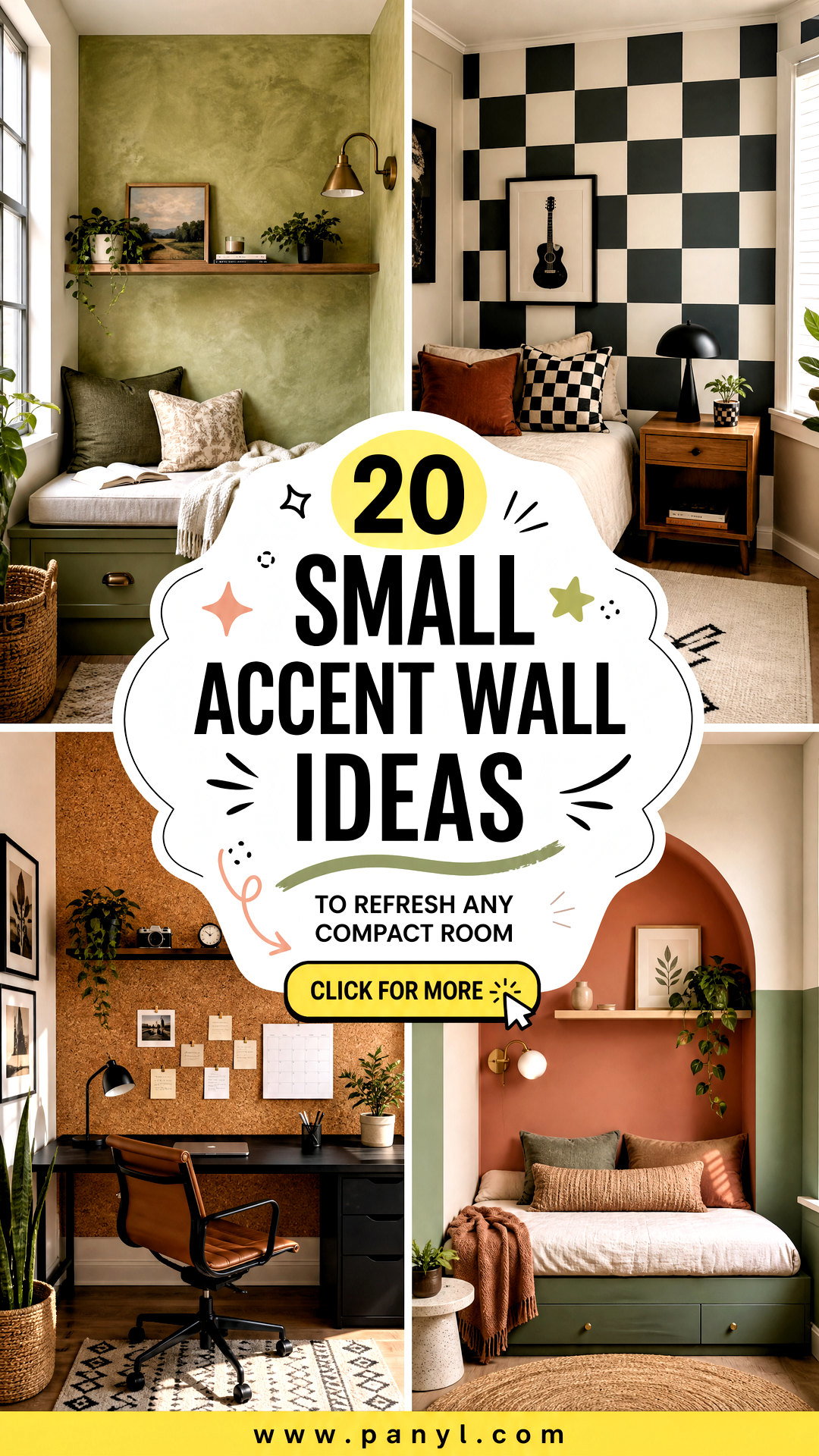 20 Small Accent Wall Ideas to Refresh Any Compact Room - 20 Small Accent Wall Ideas to Refresh Any Compact Room