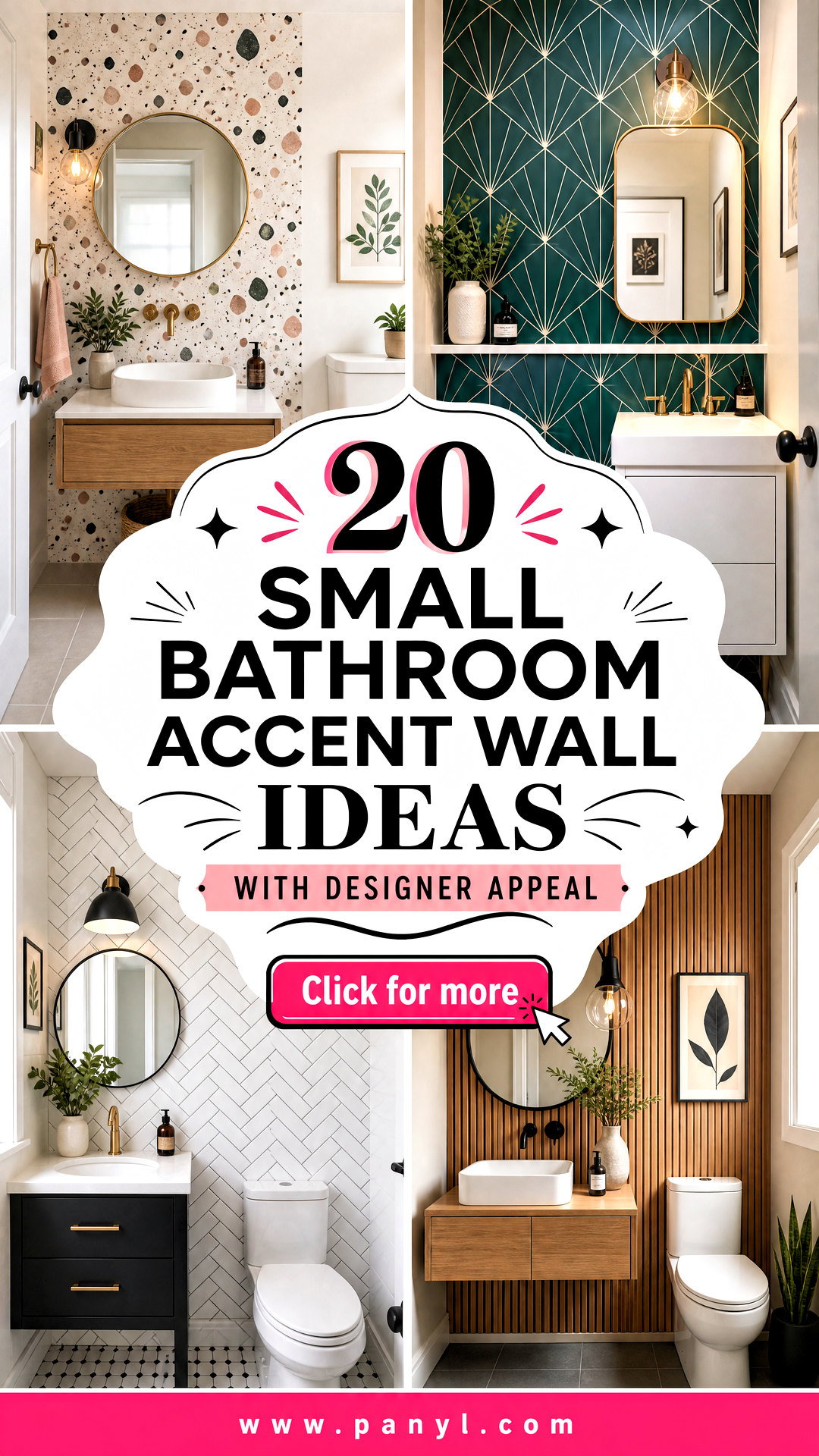 20 Small Bathroom Accent Wall Ideas With Designer Appeal - 20 Small Bathroom Accent Wall Ideas With Designer Appeal
