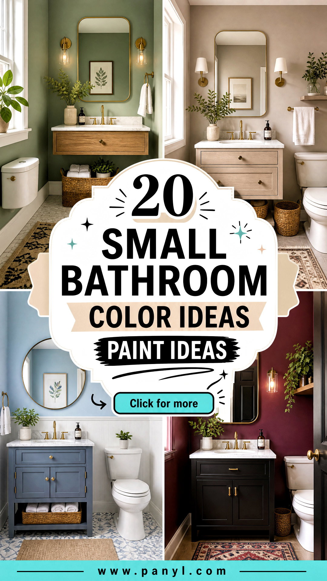 20 Small Bathroom Color Ideas Paint Ideas for a Fresh Look - 20 Small Bathroom Color Ideas Paint Ideas for a Fresh Look
