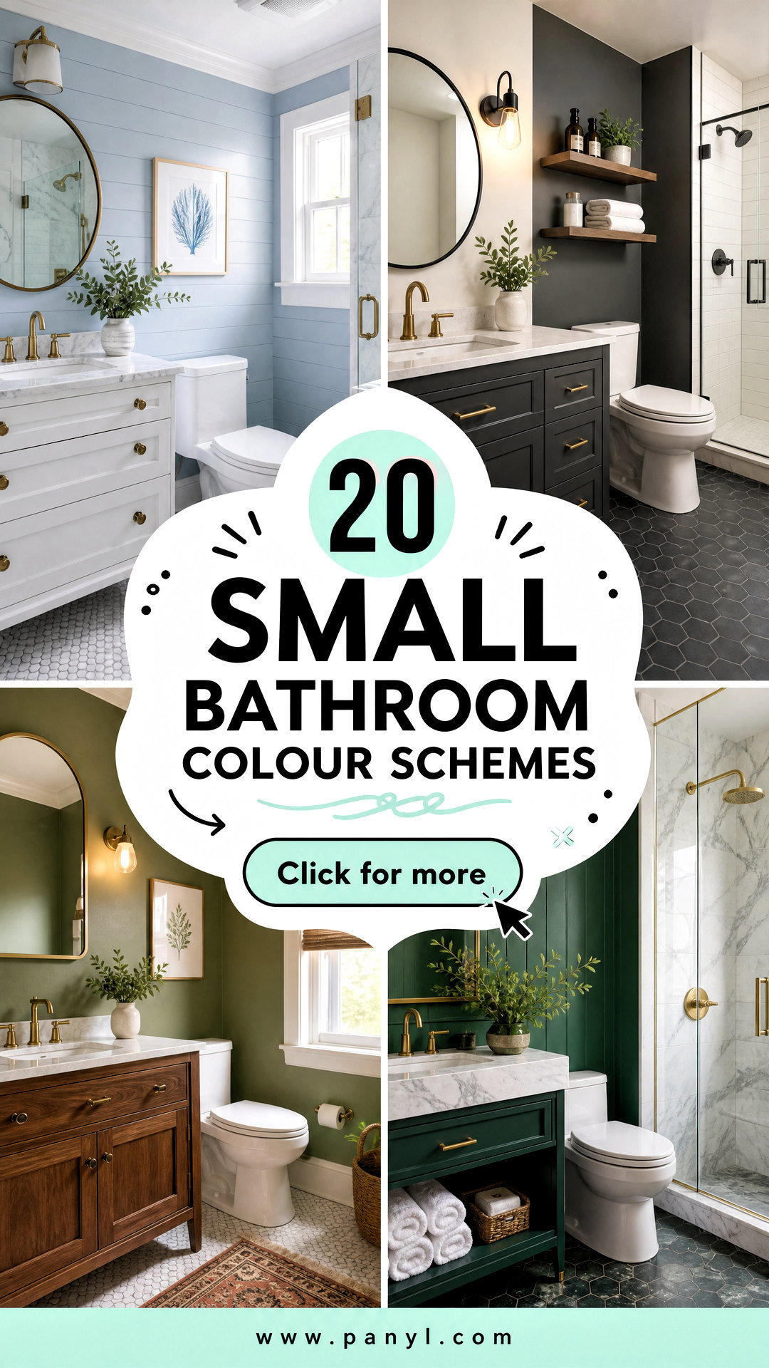20 Small Bathroom Colour Schemes for a Fresh New Look - 20 Small Bathroom Colour Schemes for a Fresh New Look