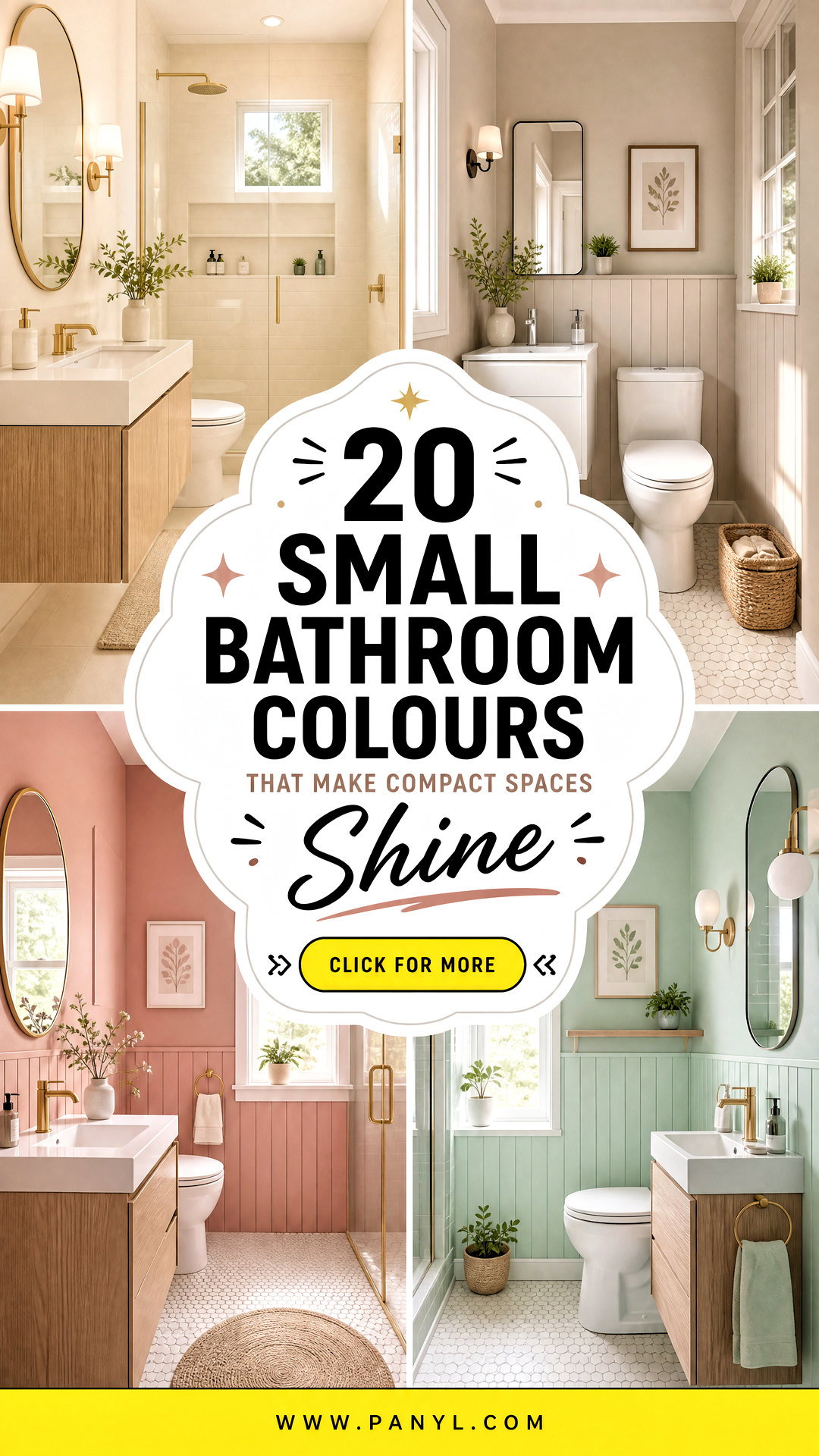 20 Small Bathroom Colours That Make Compact Spaces Shine - 20 Small Bathroom Colours That Make Compact Spaces Shine