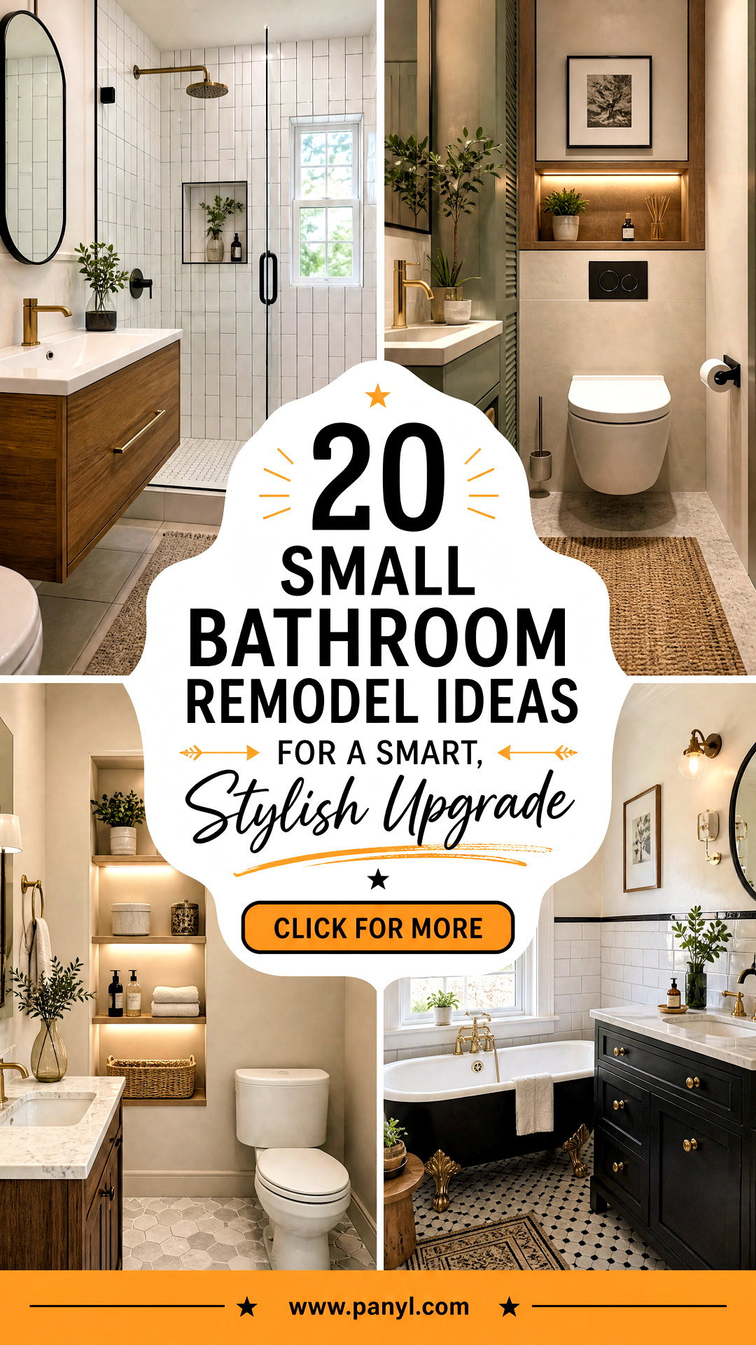 20 Small Bathroom Remodel Ideas for a Smart Stylish Upgrade - 20 Small Bathroom Remodel Ideas for a Smart, Stylish Upgrade