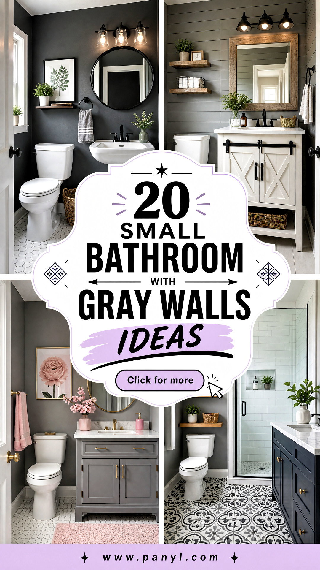 20 Small Bathroom With Gray Walls Ideas That Feel Spacious - 20 Small Bathroom With Gray Walls Ideas That Feel Spacious