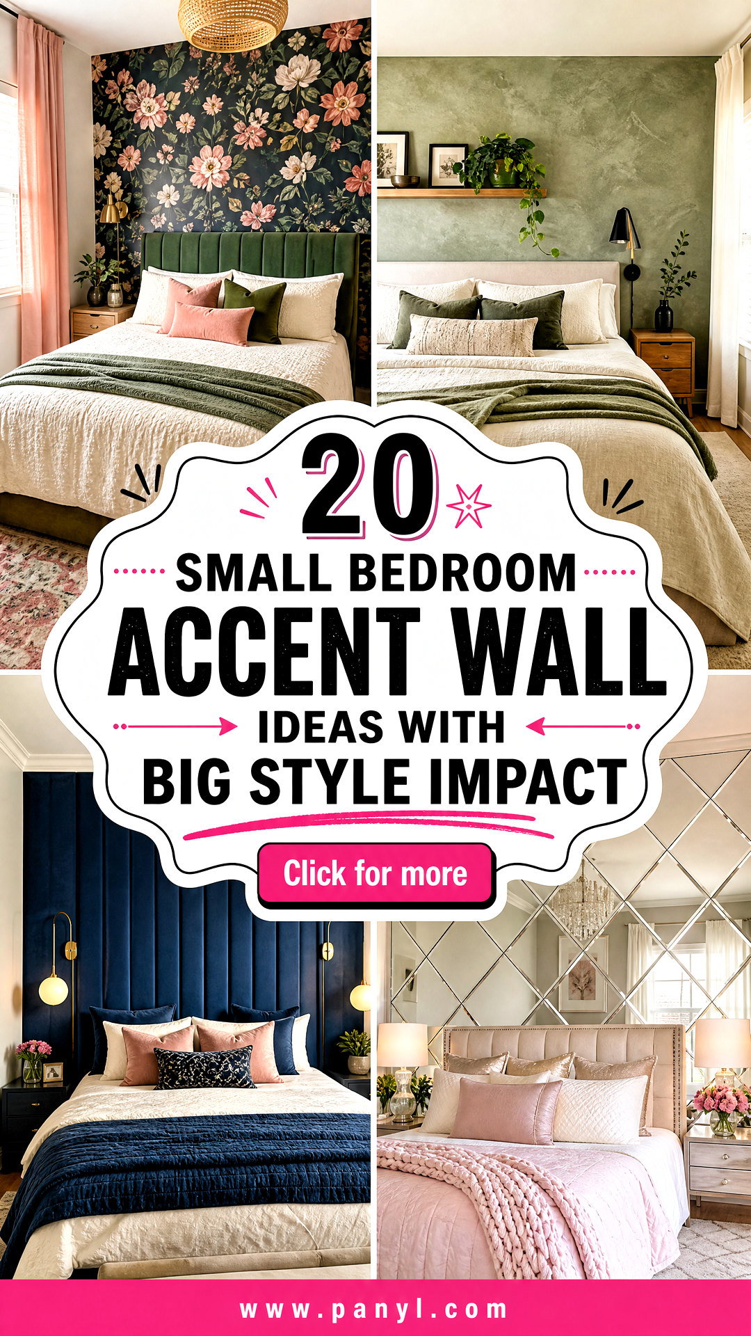 20 Small Bedroom Accent Wall Ideas With Big Style Impact - 20 Small Bedroom Accent Wall Ideas With Big Style Impact