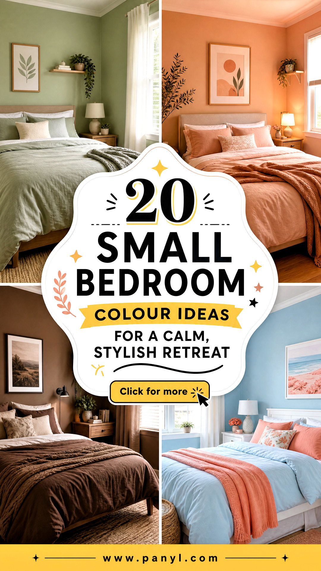 20 Small Bedroom Colour Ideas for a Calm Stylish Retreat - 20 Small Bedroom Colour Ideas for a Calm, Stylish Retreat