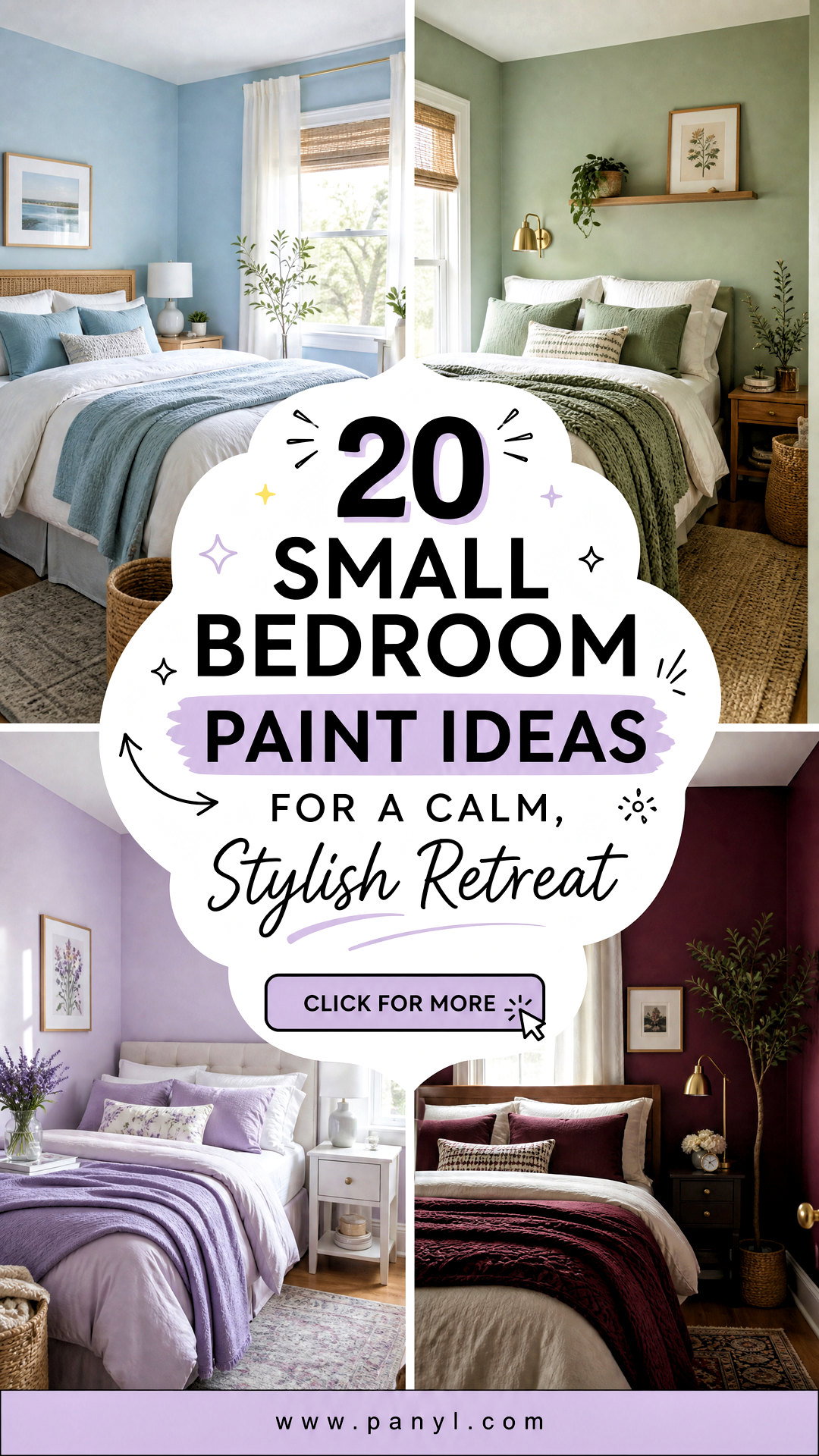 20 Small Bedroom Paint Ideas for a Calm Stylish Retreat - 20 Small Bedroom Paint Ideas for a Calm, Stylish Retreat