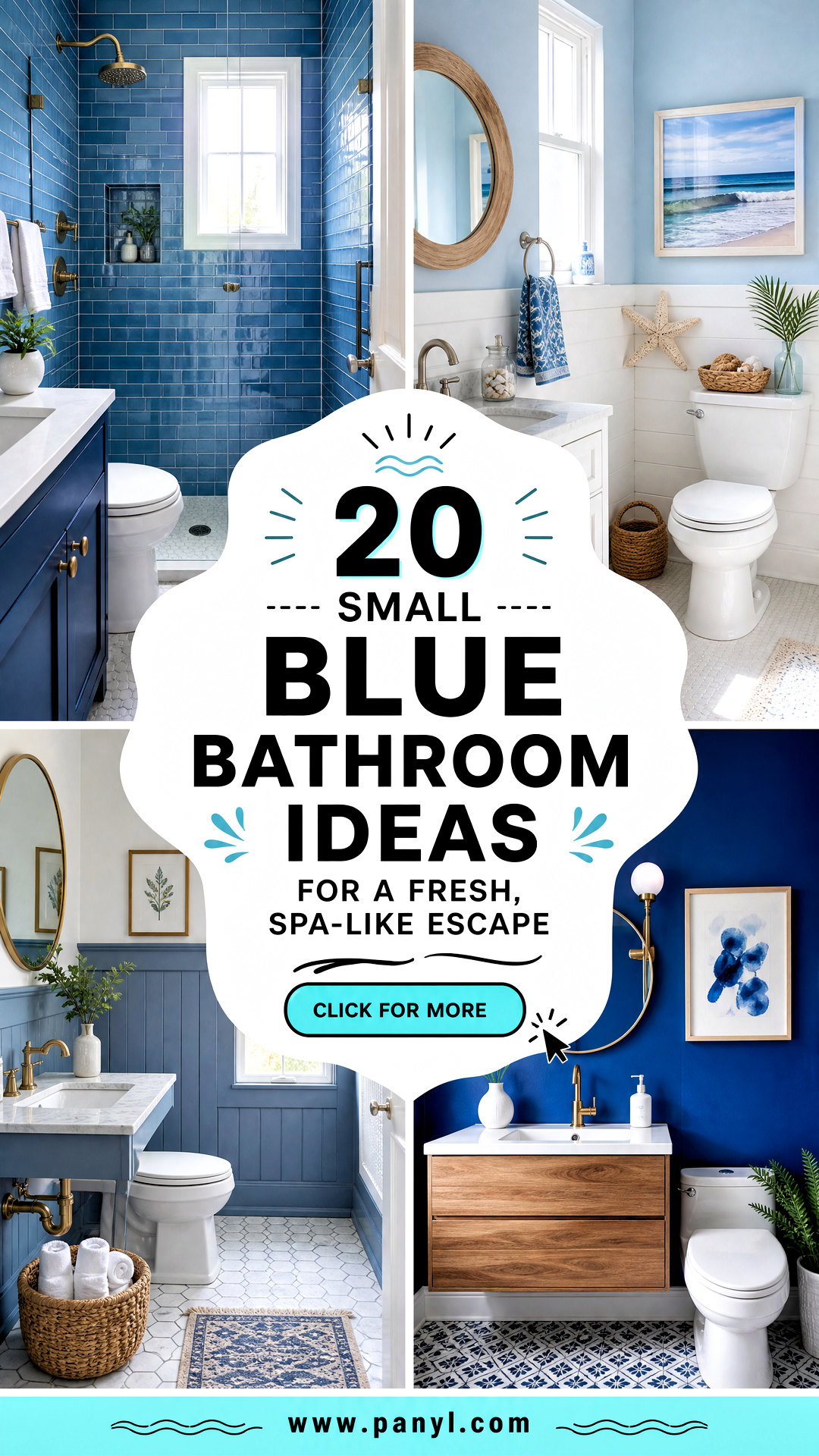 20 Small Blue Bathroom Ideas for a Fresh Spa-Like Escape - 20 Small Blue Bathroom Ideas for a Fresh, Spa-Like Escape
