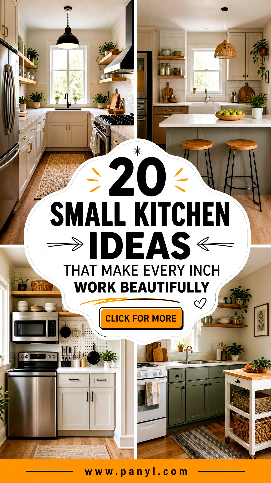 20 Small Kitchen Ideas That Make Every Inch Work Beautifully - 20 Small Kitchen Ideas That Make Every Inch Work Beautifully