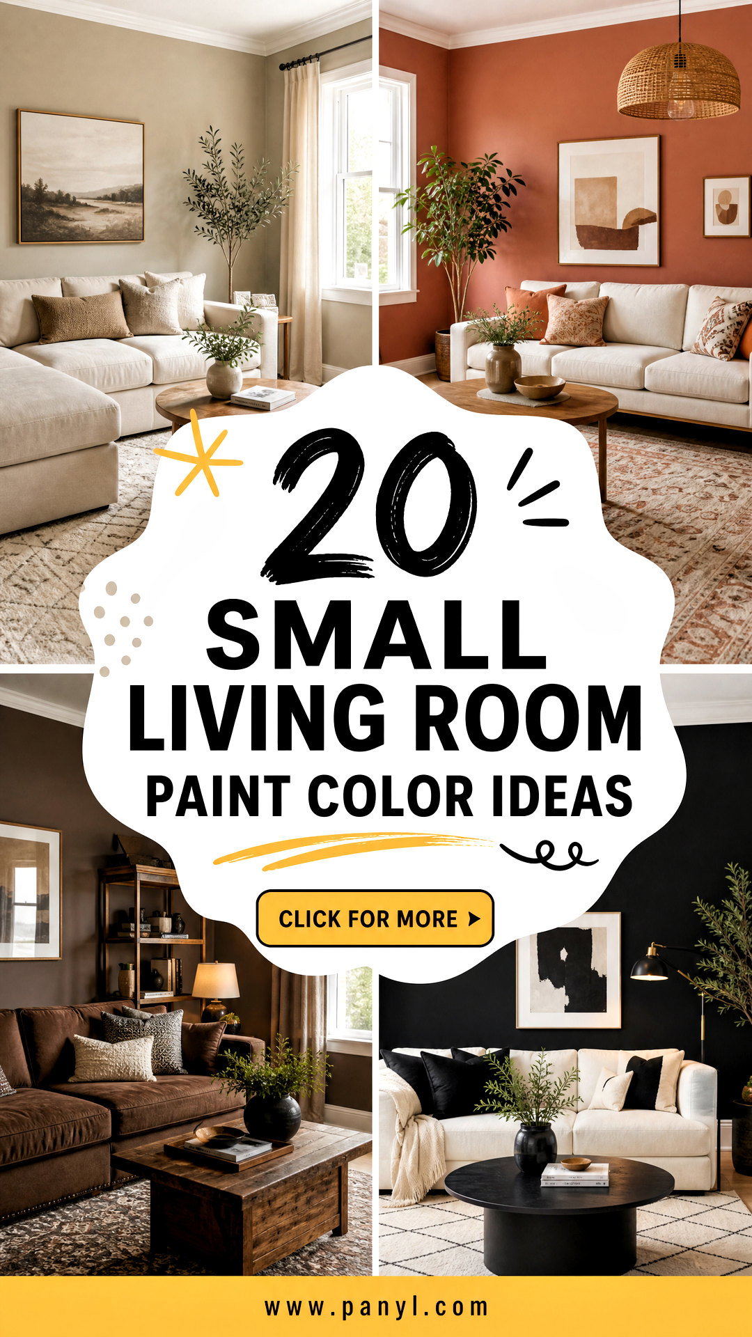 20 Small Living Room Paint Color Ideas for a Brighter Home - 20 Small Living Room Paint Color Ideas for a Brighter Home