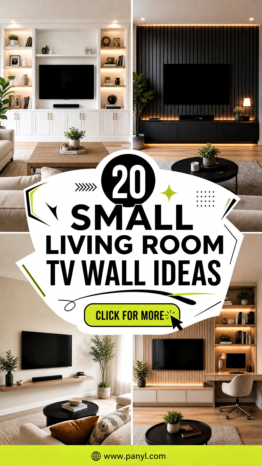 20 Small Living Room TV Wall Ideas for a Sleek Space-Saving Setup - 20 Small Living Room TV Wall Ideas for a Sleek, Space-Saving Setup