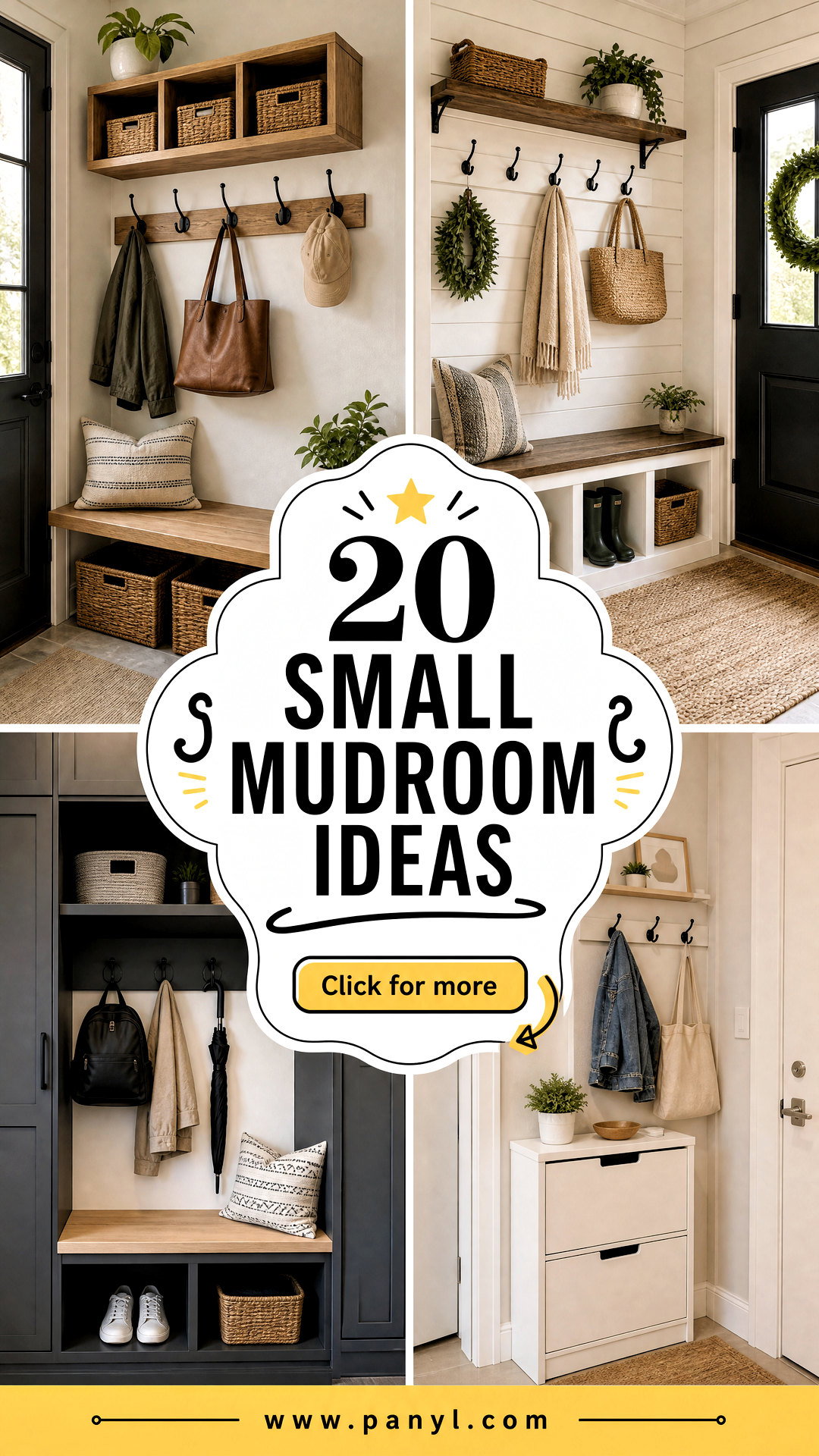 20 Small Mudroom Ideas That Maximize Every Inch of Space - 20 Small Mudroom Ideas That Maximize Every Inch of Space
