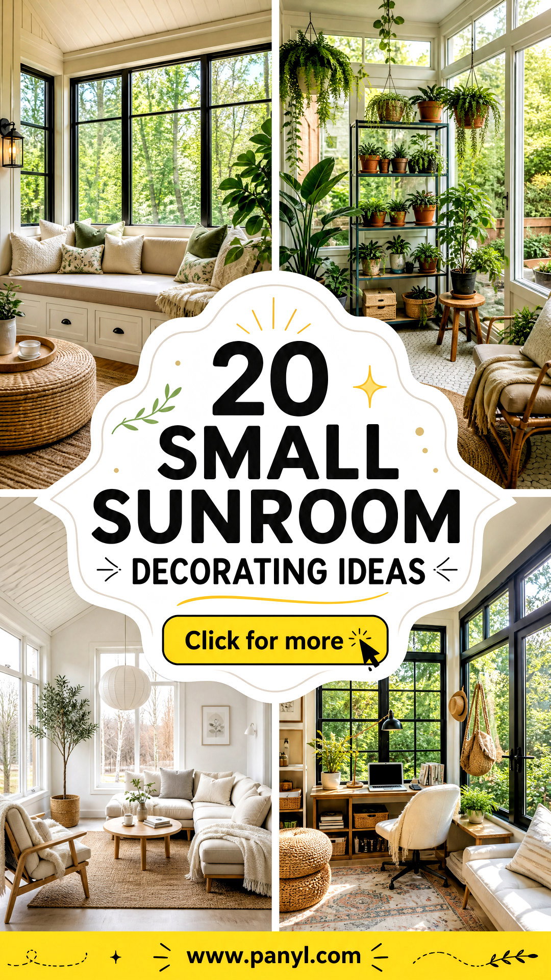 20 Small Sunroom Decorating Ideas for Bright Cozy Retreats - 20 Small Sunroom Decorating Ideas for Bright, Cozy Retreats