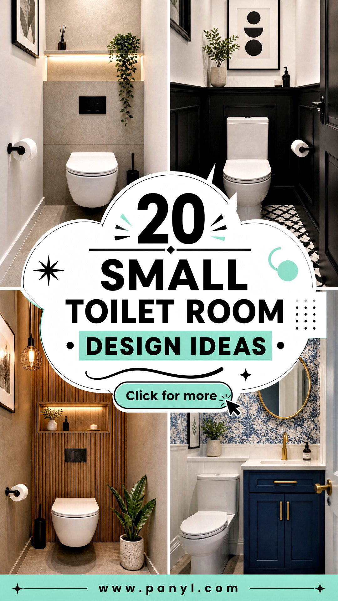 20 Small Toilet Room Design Ideas for Chic Clever Spaces - 20 Small Toilet Room Design Ideas for Chic, Clever Spaces