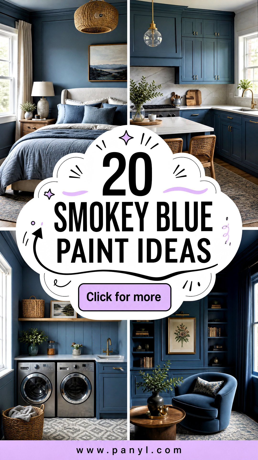 20 Smokey Blue Paint Ideas for Moody Sophisticated Rooms - 20 Smokey Blue Paint Ideas for Moody, Sophisticated Rooms