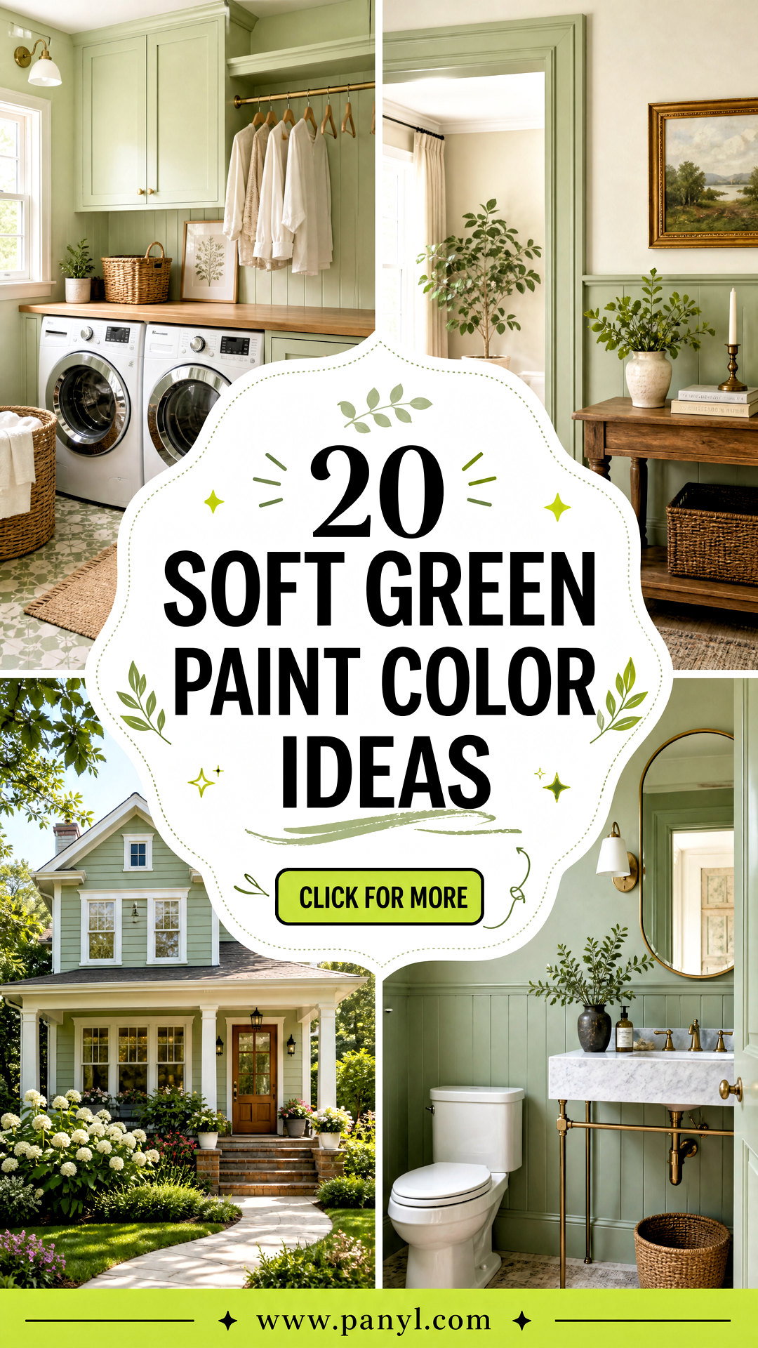 20 Soft Green Paint Color Ideas for Calm Airy Homes Youll Love - 20 Soft Green Paint Color Ideas for Calm, Airy Homes You’ll Love