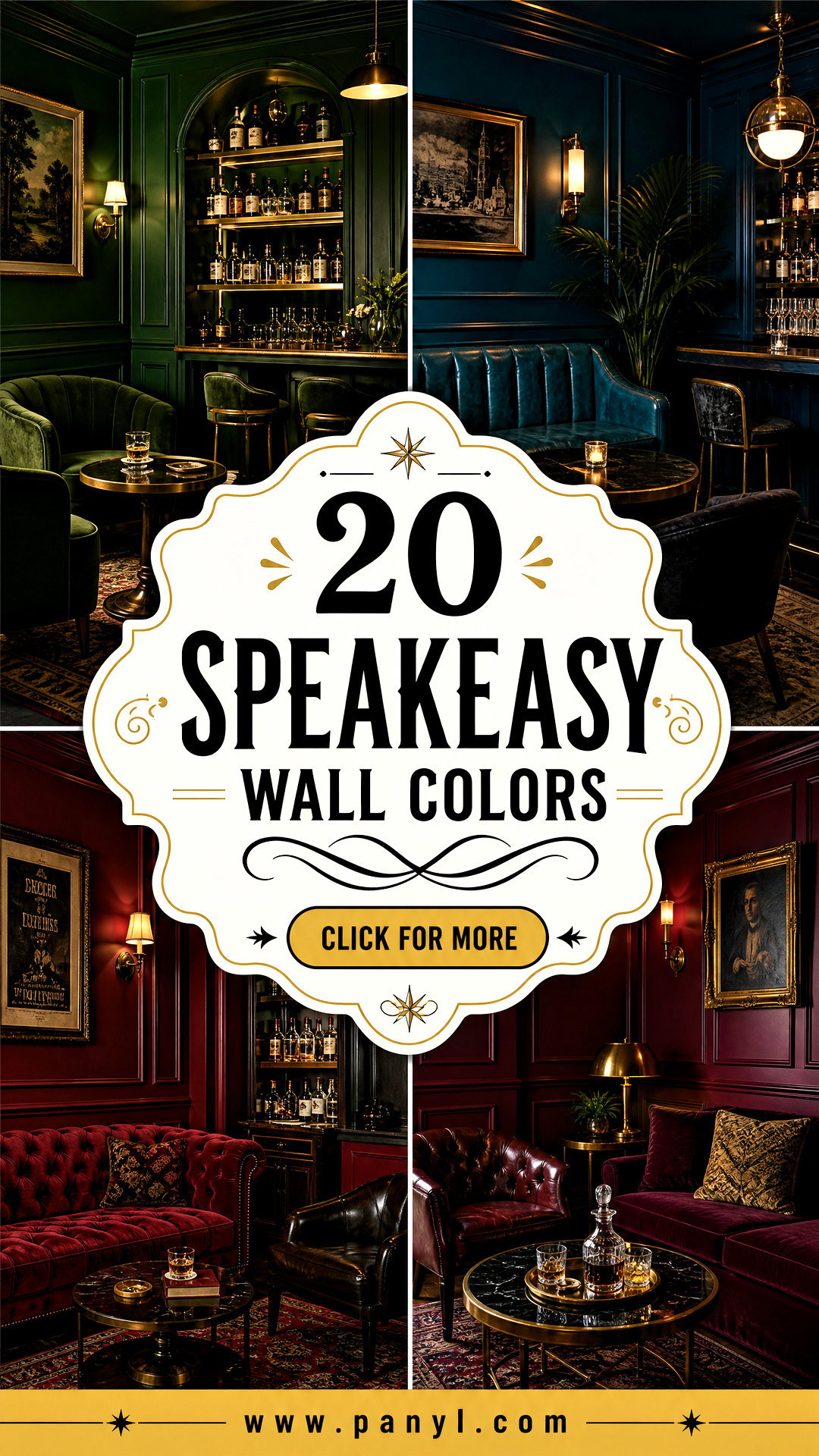 20 Speakeasy Wall Colors for Moody Vintage-Inspired Rooms - 20 Speakeasy Wall Colors for Moody, Vintage-Inspired Rooms