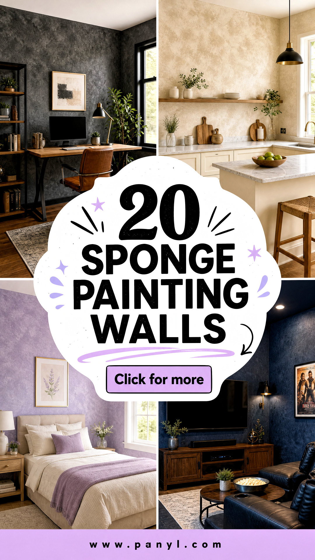 20 Sponge Painting Walls for Easy Creative Room Makeovers - 20 Sponge Painting Walls for Easy, Creative Room Makeovers