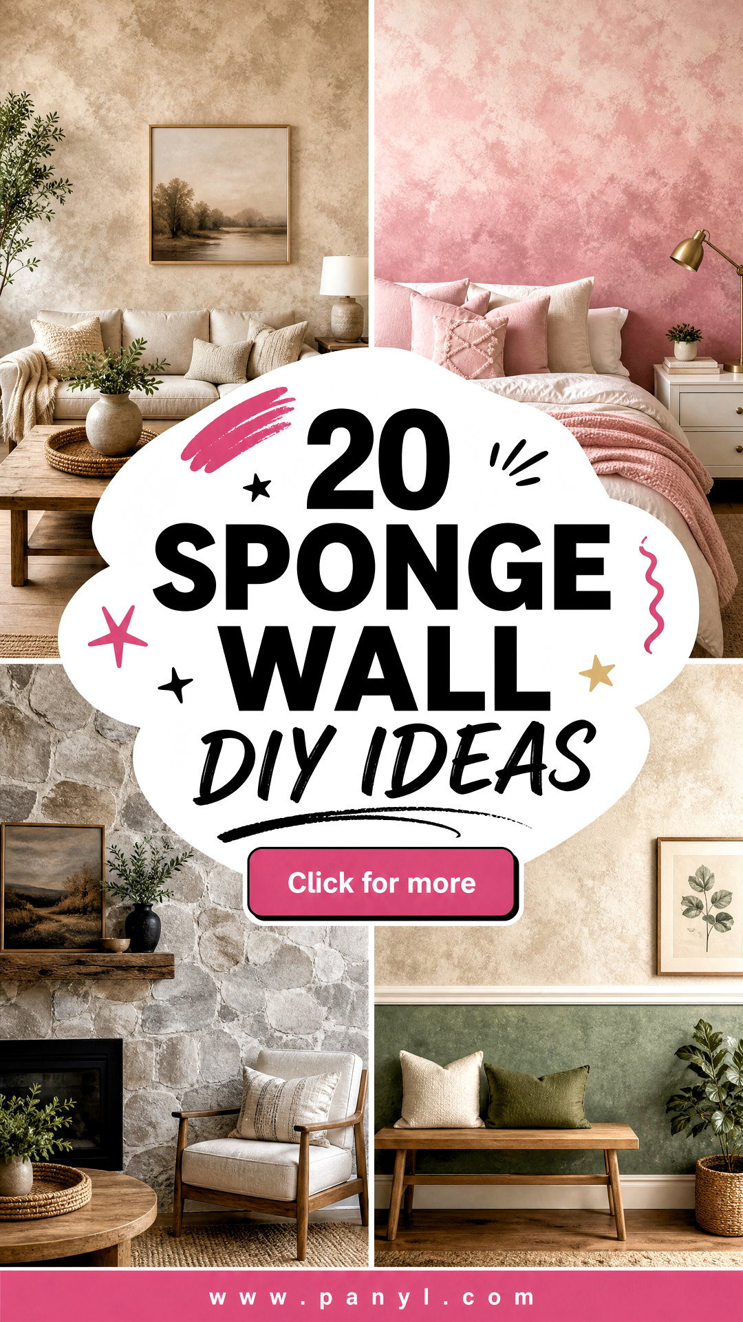 20 Sponge Wall DIY Ideas for Easy Textured Room Makeovers - 20 Sponge Wall DIY Ideas for Easy, Textured Room Makeovers