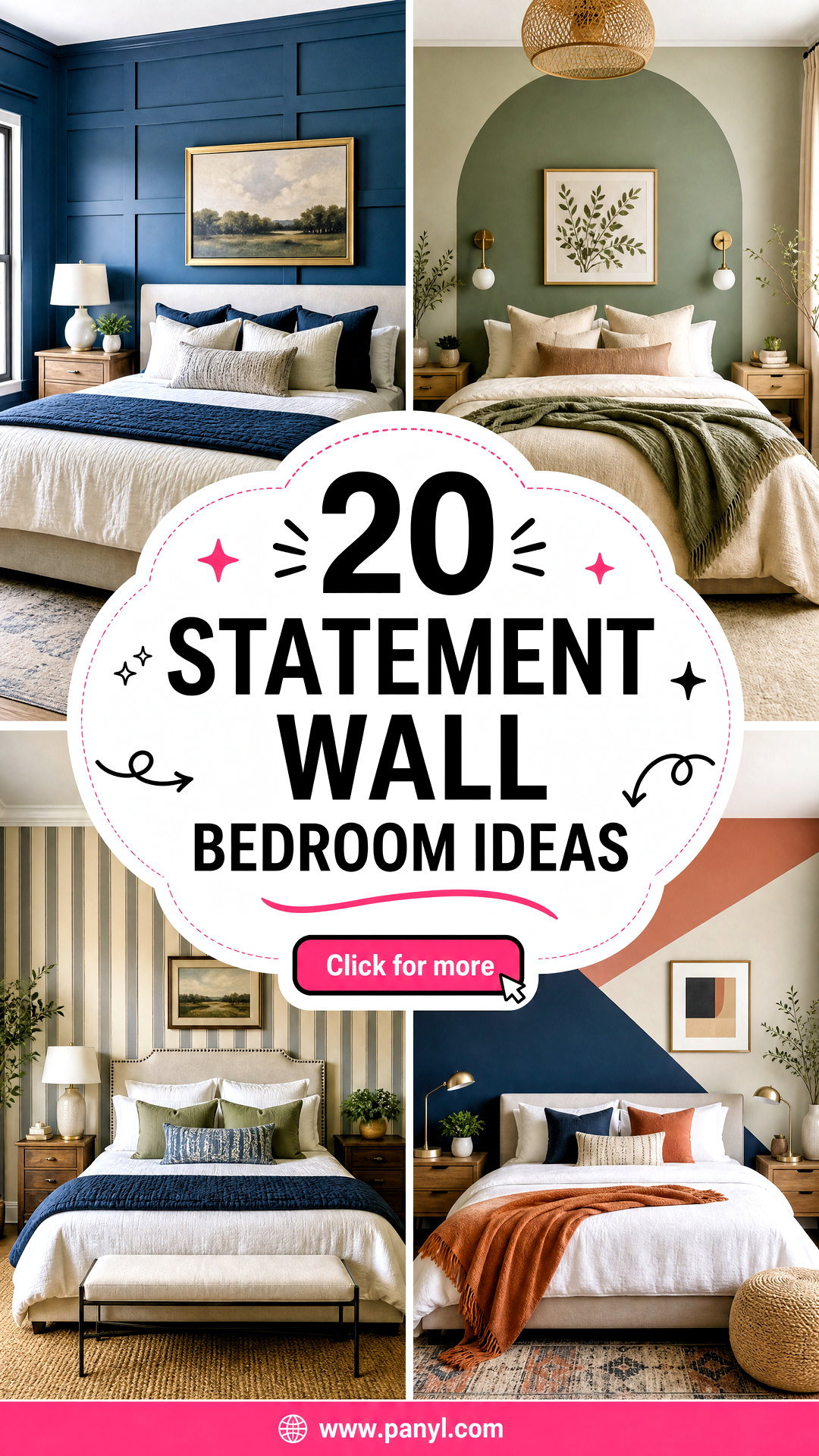 20 Statement Wall Bedroom Ideas for a Cozy Stylish Retreat - 20 Statement Wall Bedroom Ideas for a Cozy, Stylish Retreat