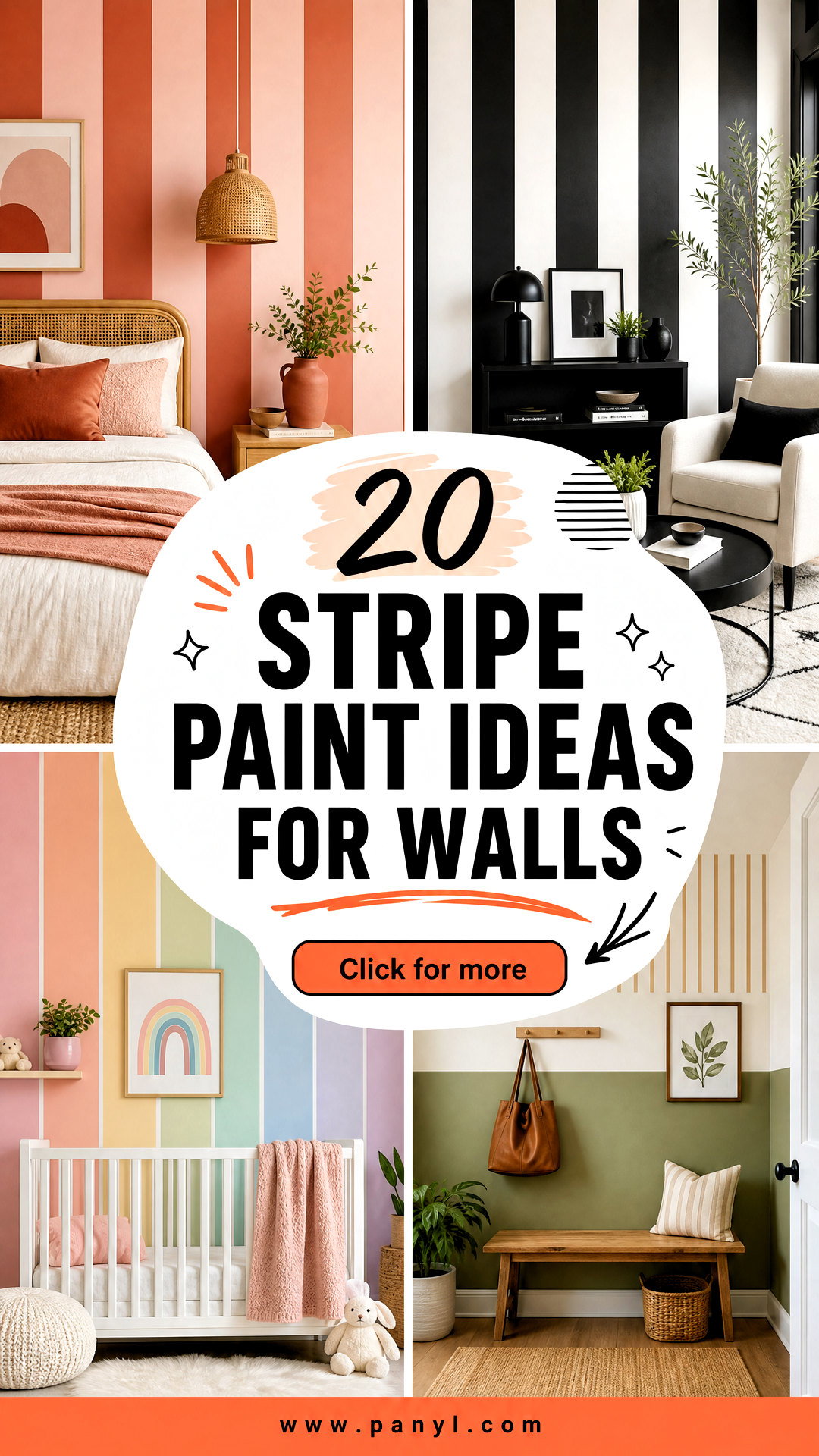 20 Stripe Paint Ideas for Walls to Create a Bold Designer Look - 20 Stripe Paint Ideas for Walls to Create a Bold Designer Look