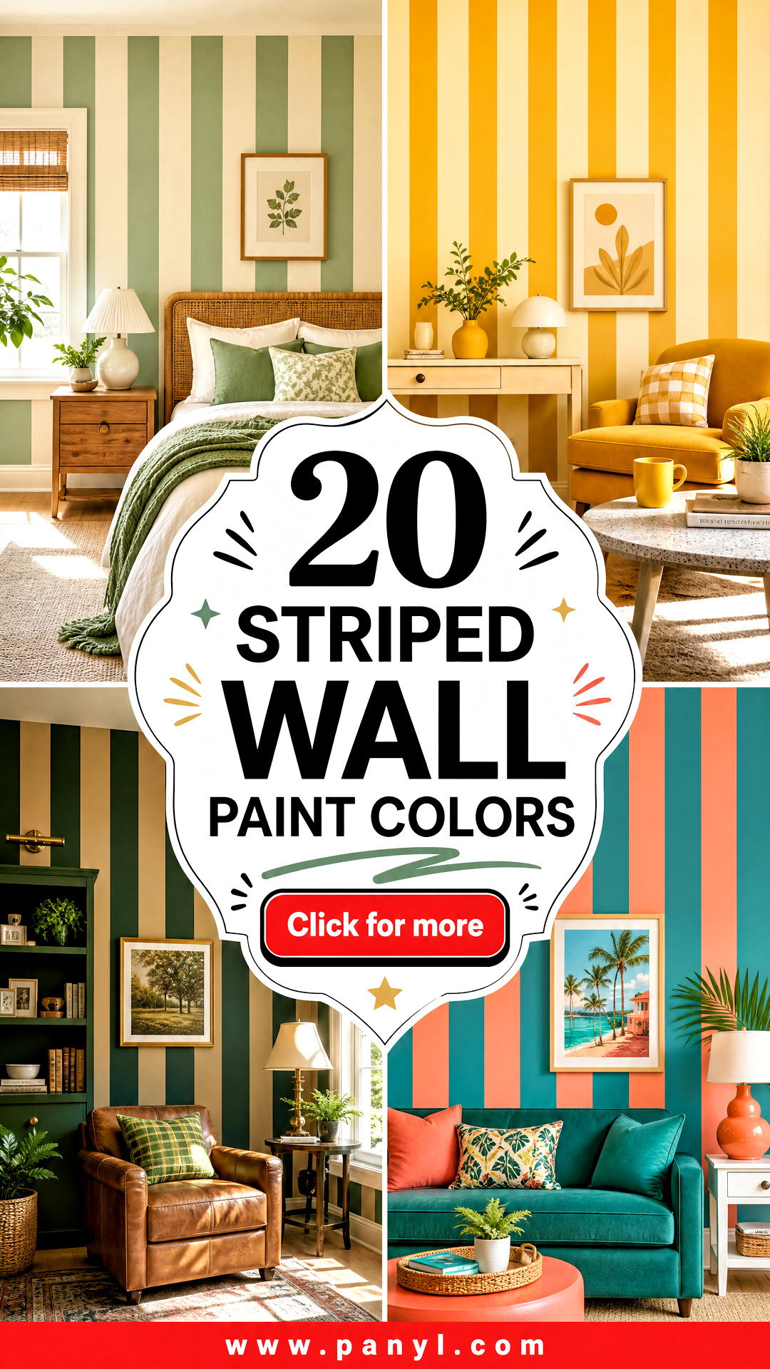 20 Striped Wall Paint Colors That Energize Rooms in 2025 - 20 Striped Wall Paint Colors That Energize Rooms in 2025