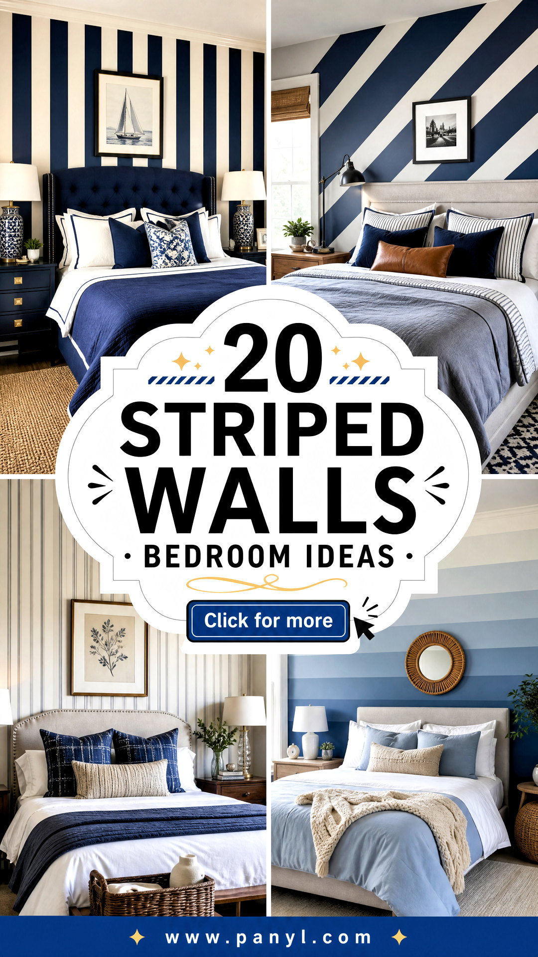 20 Striped Walls Bedroom Ideas for a Bold Stylish Retreat - 20 Striped Walls Bedroom Ideas for a Bold, Stylish Retreat