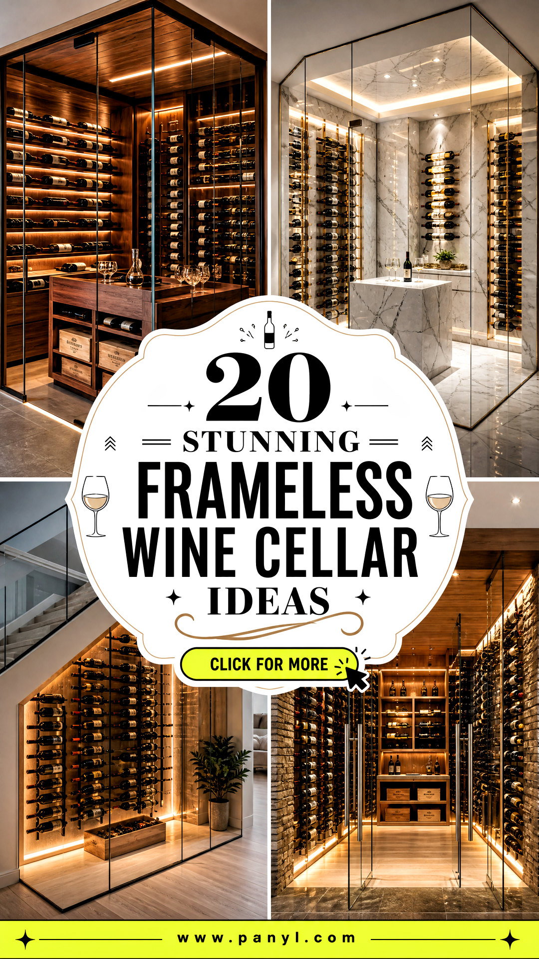 20 Stunning Frameless Wine Cellar Ideas for Modern Homes - 20 Stunning Frameless Wine Cellar Ideas for Modern Homes