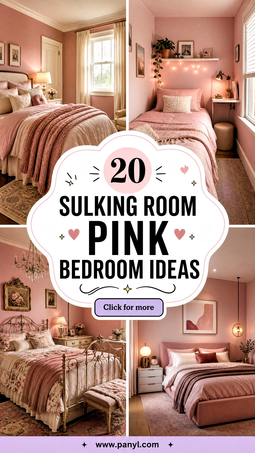 20 Sulking Room Pink Bedroom Ideas for a Cozy Romantic Retreat - 20 Sulking Room Pink Bedroom Ideas for a Cozy, Romantic Retreat