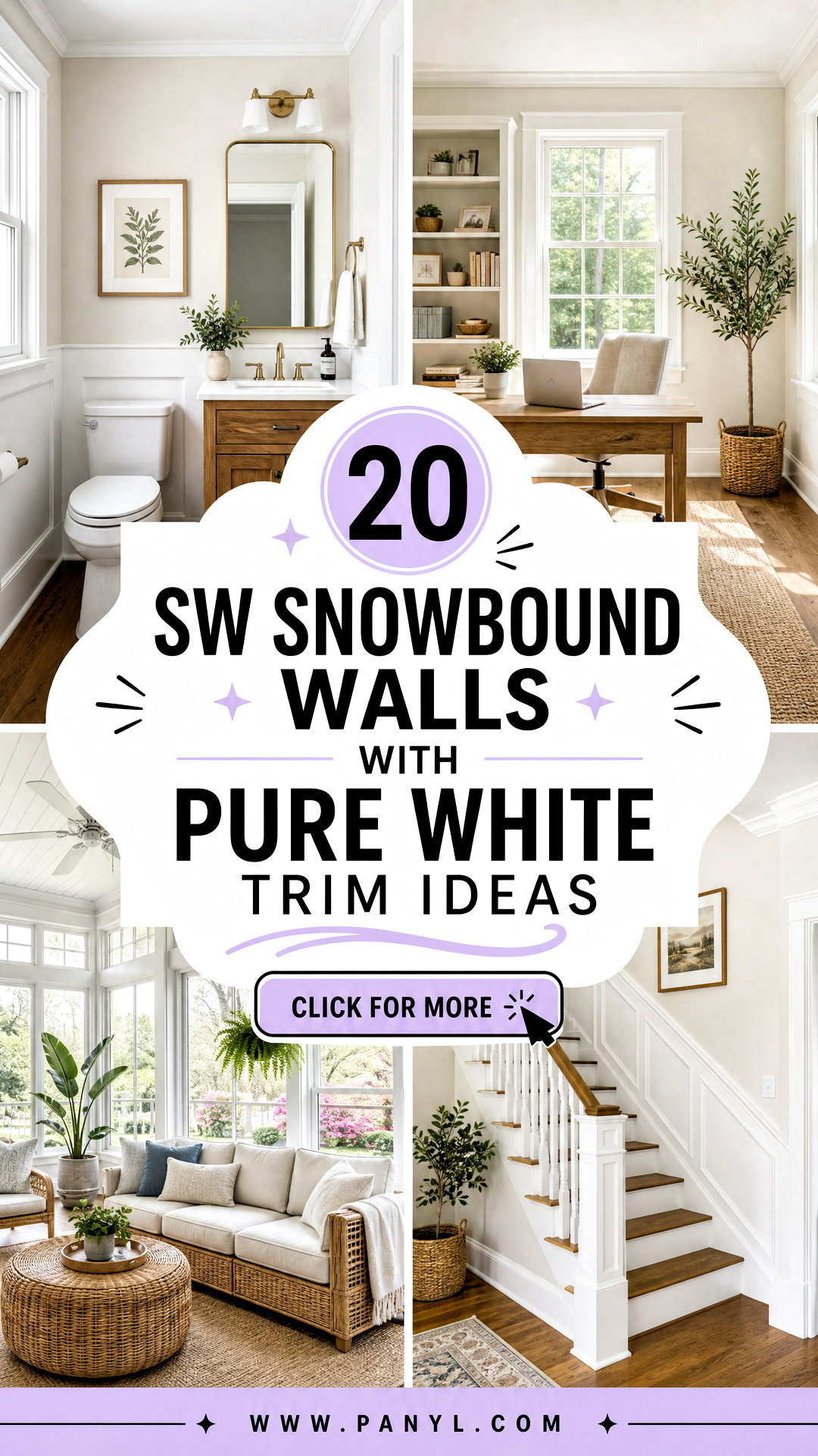 20 Sw Snowbound Walls With Pure White Trim Ideas for Airy Homes - 20 Sw Snowbound Walls With Pure White Trim Ideas for Airy Homes
