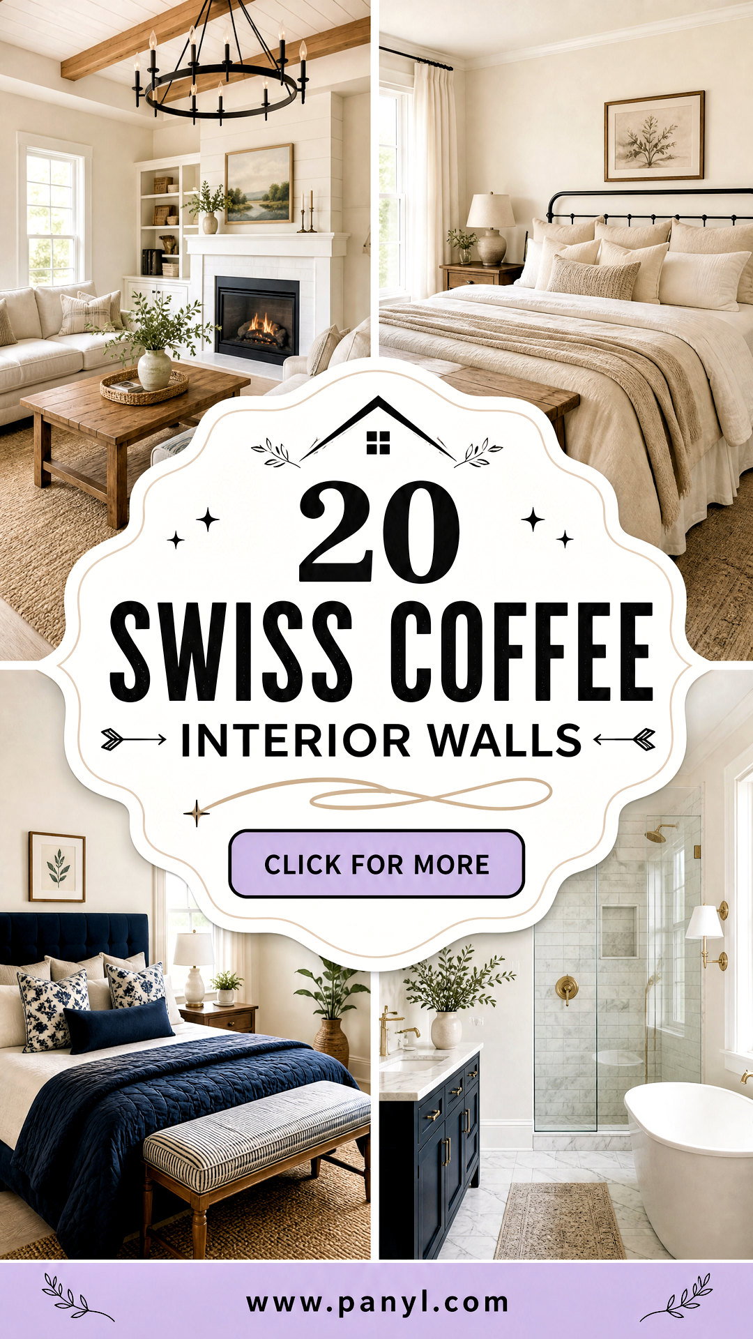 20 Swiss Coffee Interior Walls for Bright Inviting Rooms - 20 Swiss Coffee Interior Walls for Bright, Inviting Rooms