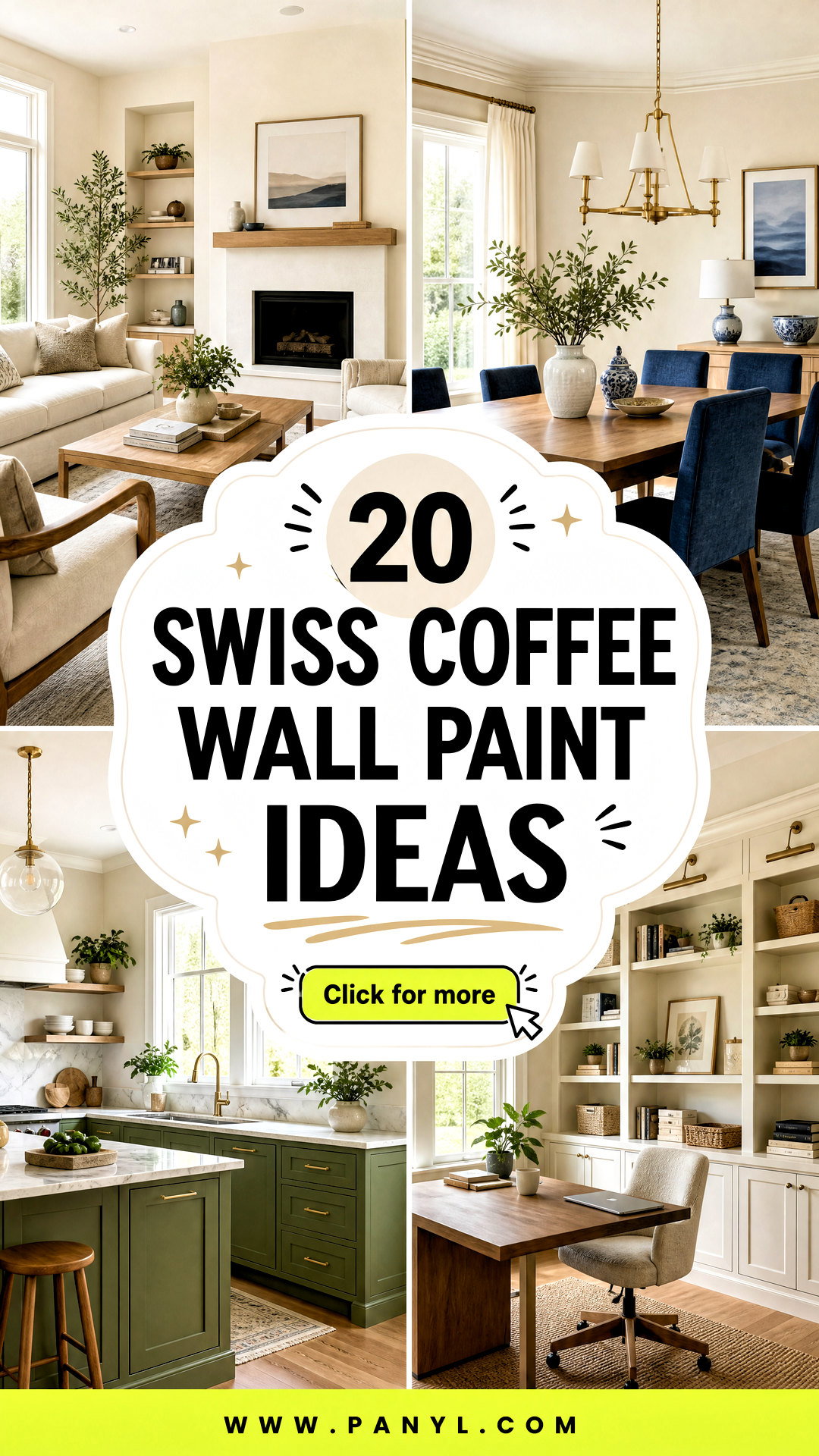 20 Swiss Coffee Wall Paint Ideas for Warm Airy Interiors - 20 Swiss Coffee Wall Paint Ideas for Warm, Airy Interiors