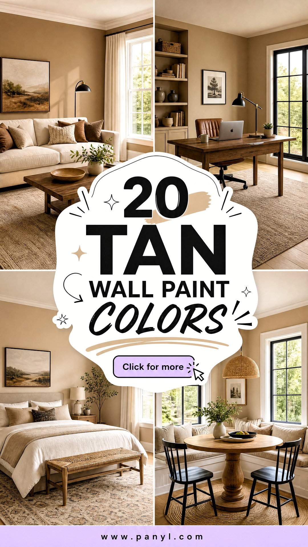 20 Tan Wall Paint Colors for a Warm Timeless Modern Home - 20 Tan Wall Paint Colors for a Warm, Timeless Modern Home