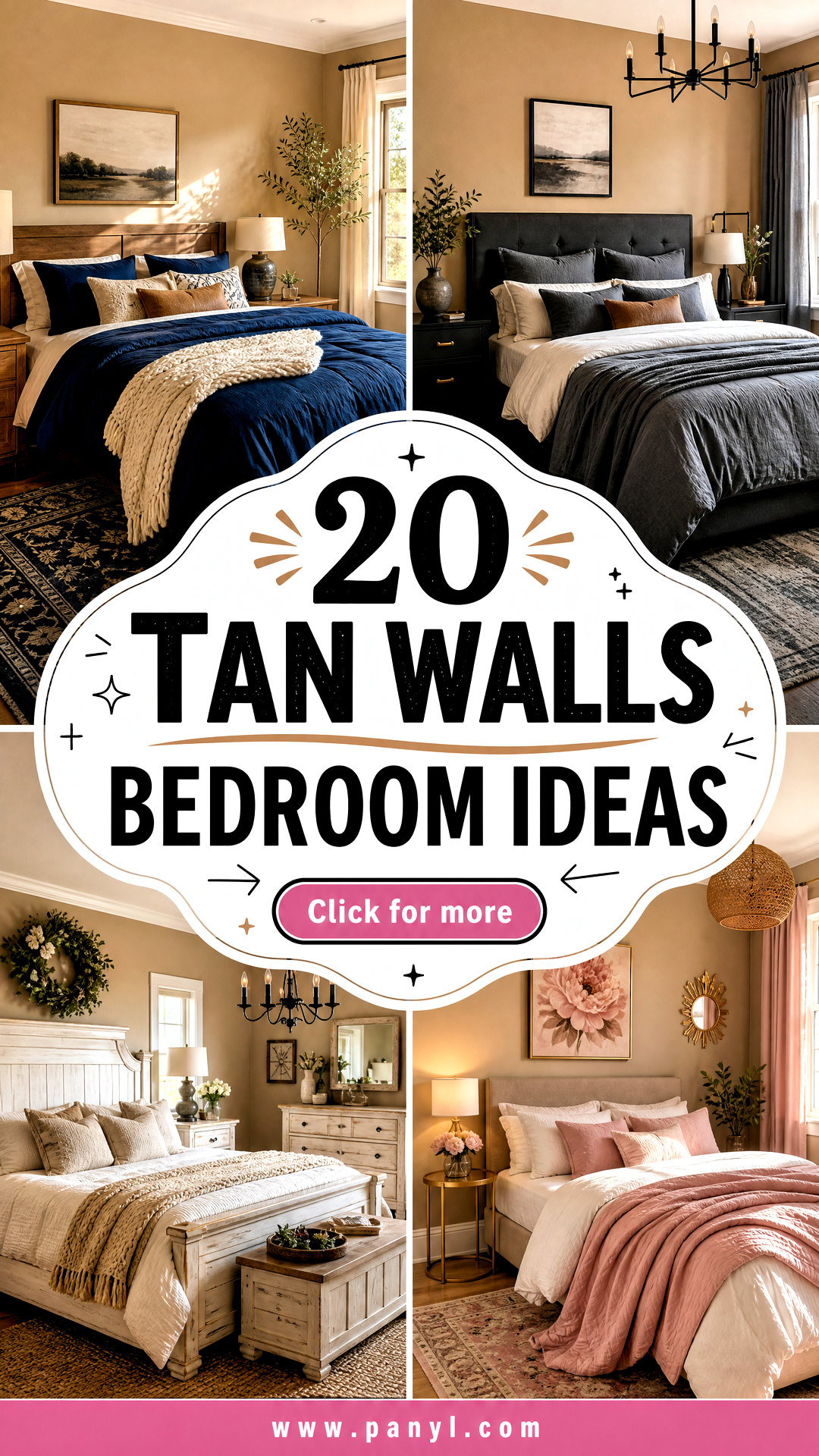 20 Tan Walls Bedroom Ideas for a Warm Restful Retreat - 20 Tan Walls Bedroom Ideas for a Warm, Restful Retreat