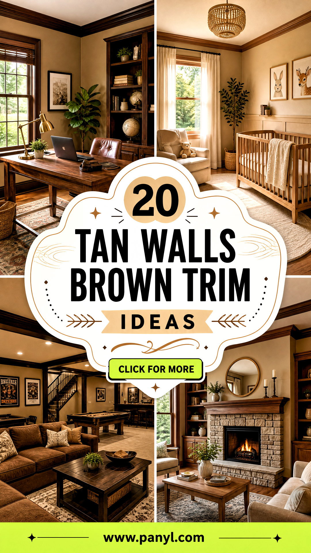 20 Tan Walls Brown Trim Ideas for Warm Characterful Rooms - 20 Tan Walls Brown Trim Ideas for Warm, Characterful Rooms