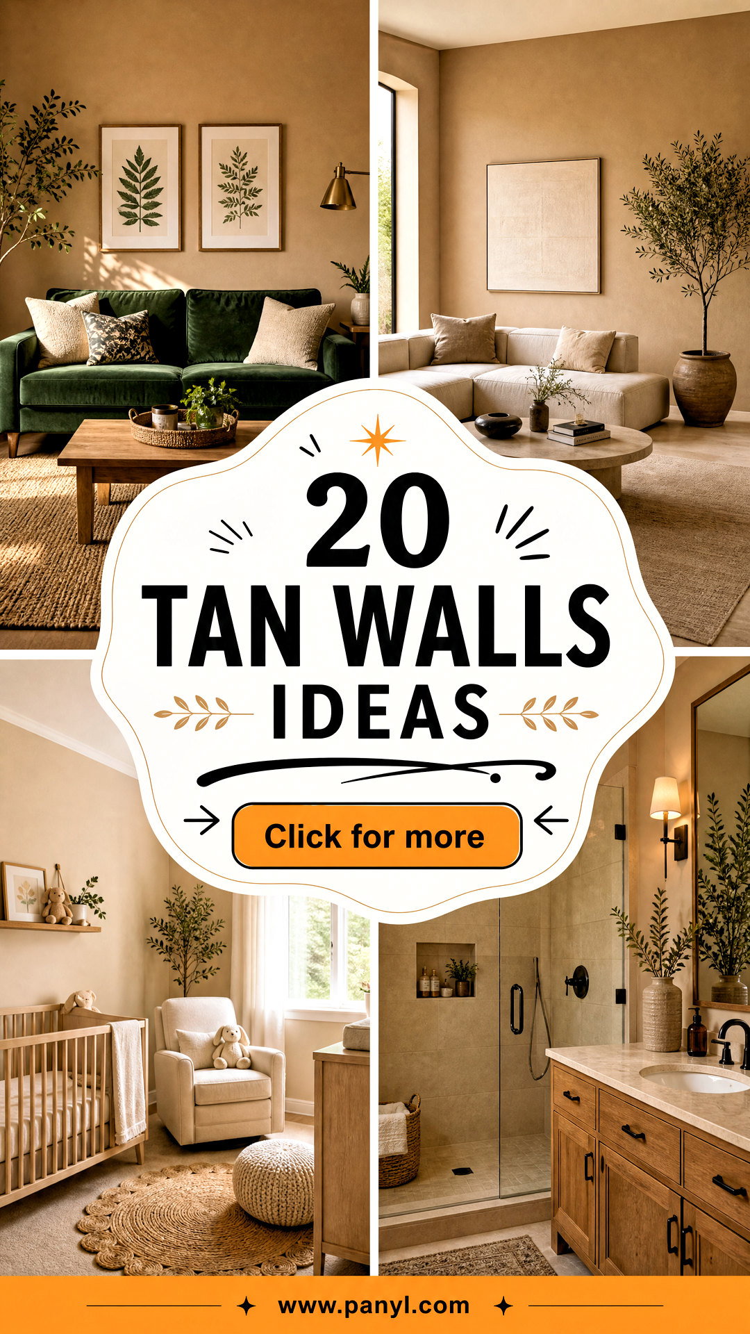 20 Tan Walls Ideas for Warm Timeless Rooms Youll Love - 20 Tan Walls Ideas for Warm, Timeless Rooms You’ll Love