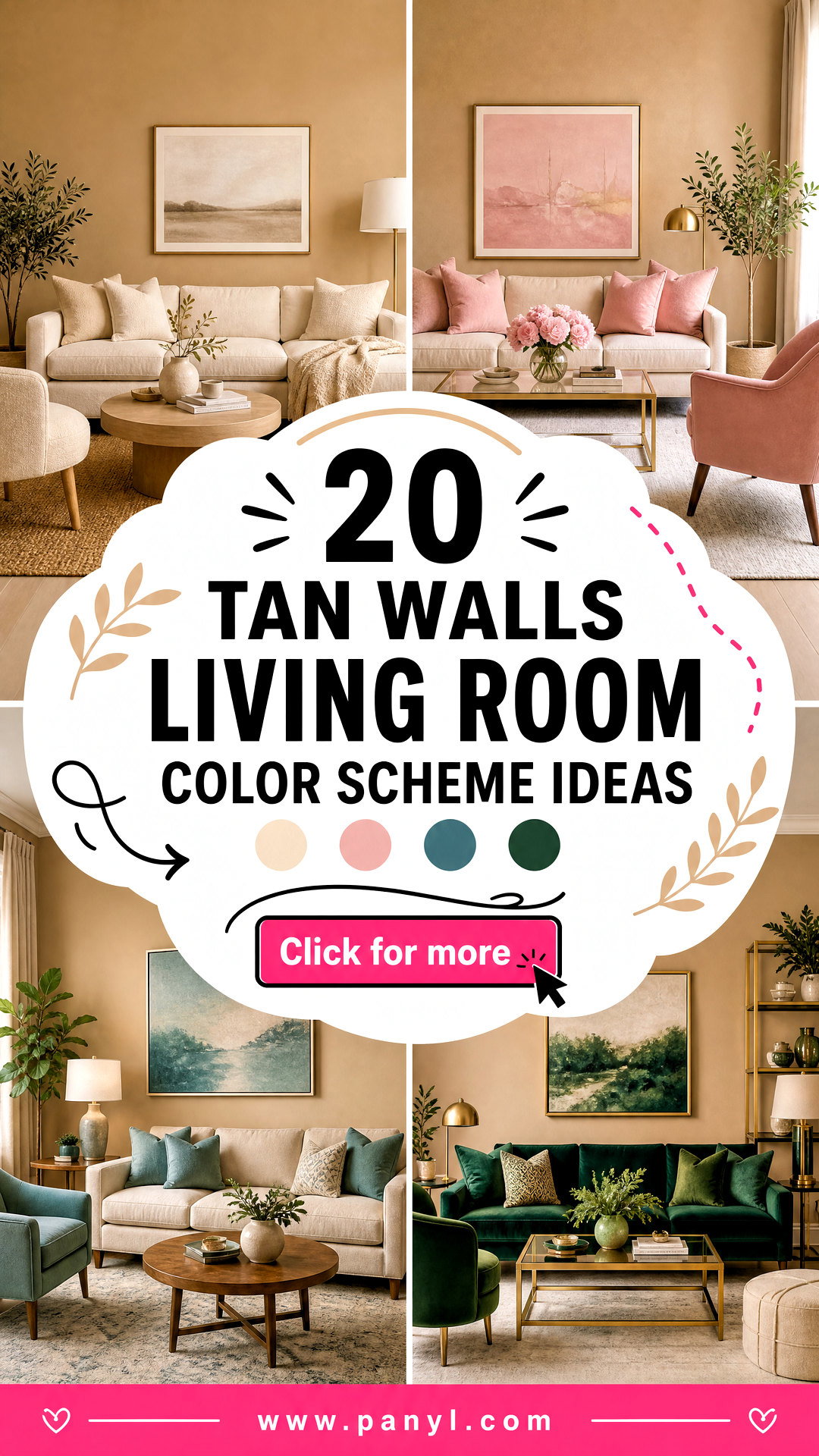 20 Tan Walls Living Room Color Scheme Ideas for Cozy Homes - 20 Tan Walls Living Room Color Scheme Ideas for Cozy Homes