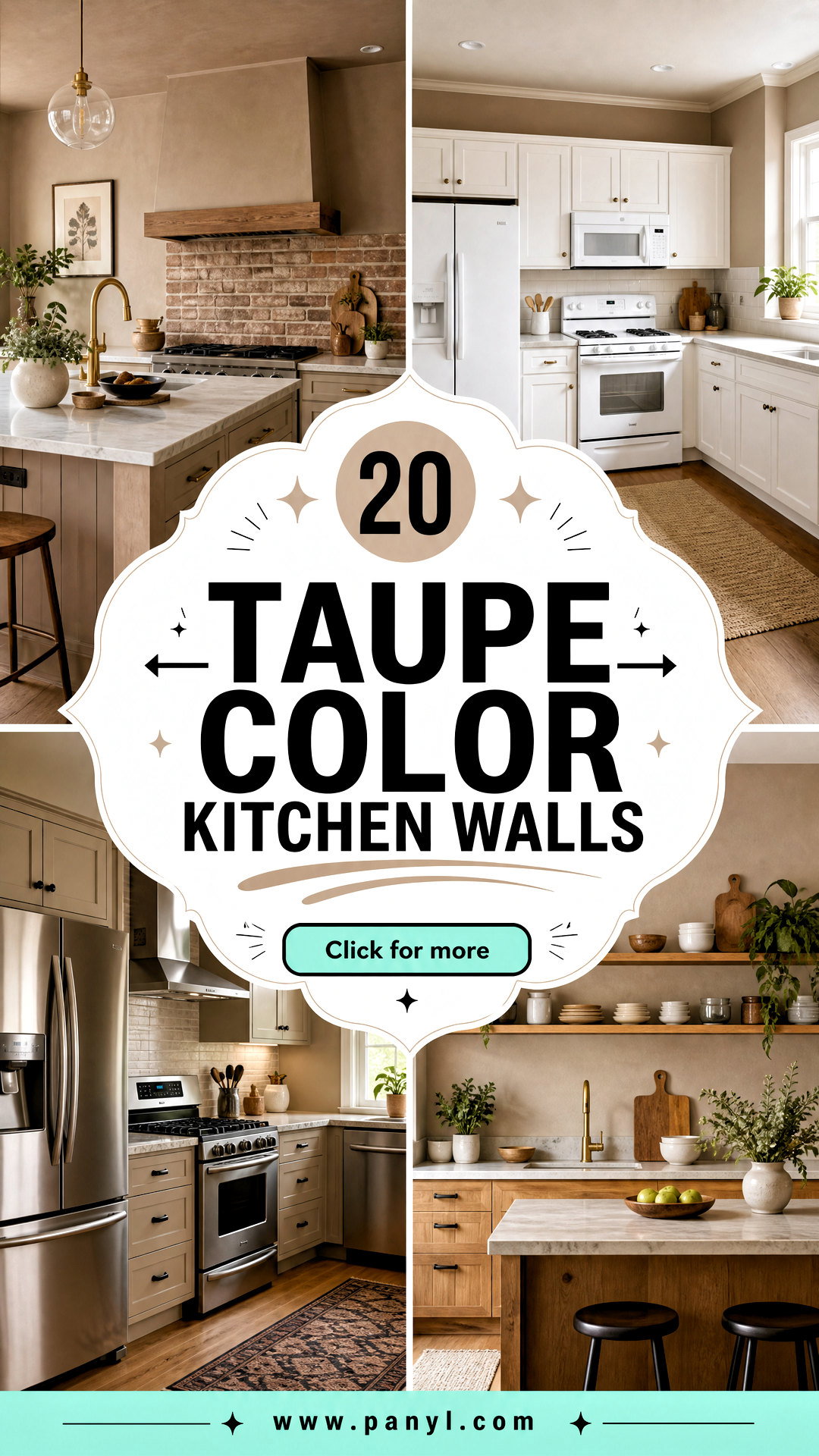 20 Taupe Color Kitchen Walls for Warm Timeless Home Style - 20 Taupe Color Kitchen Walls for Warm, Timeless Home Style