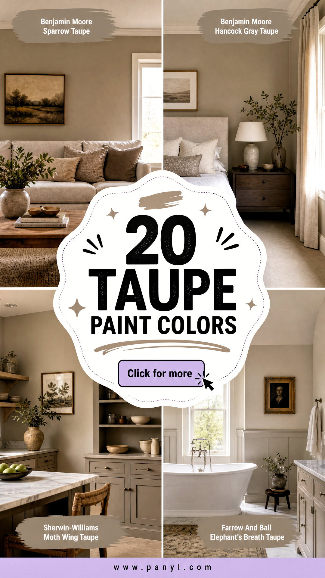 20 Taupe Paint Colors for a Warm Timeless Home Refresh - 20 Taupe Paint Colors for a Warm, Timeless Home Refresh