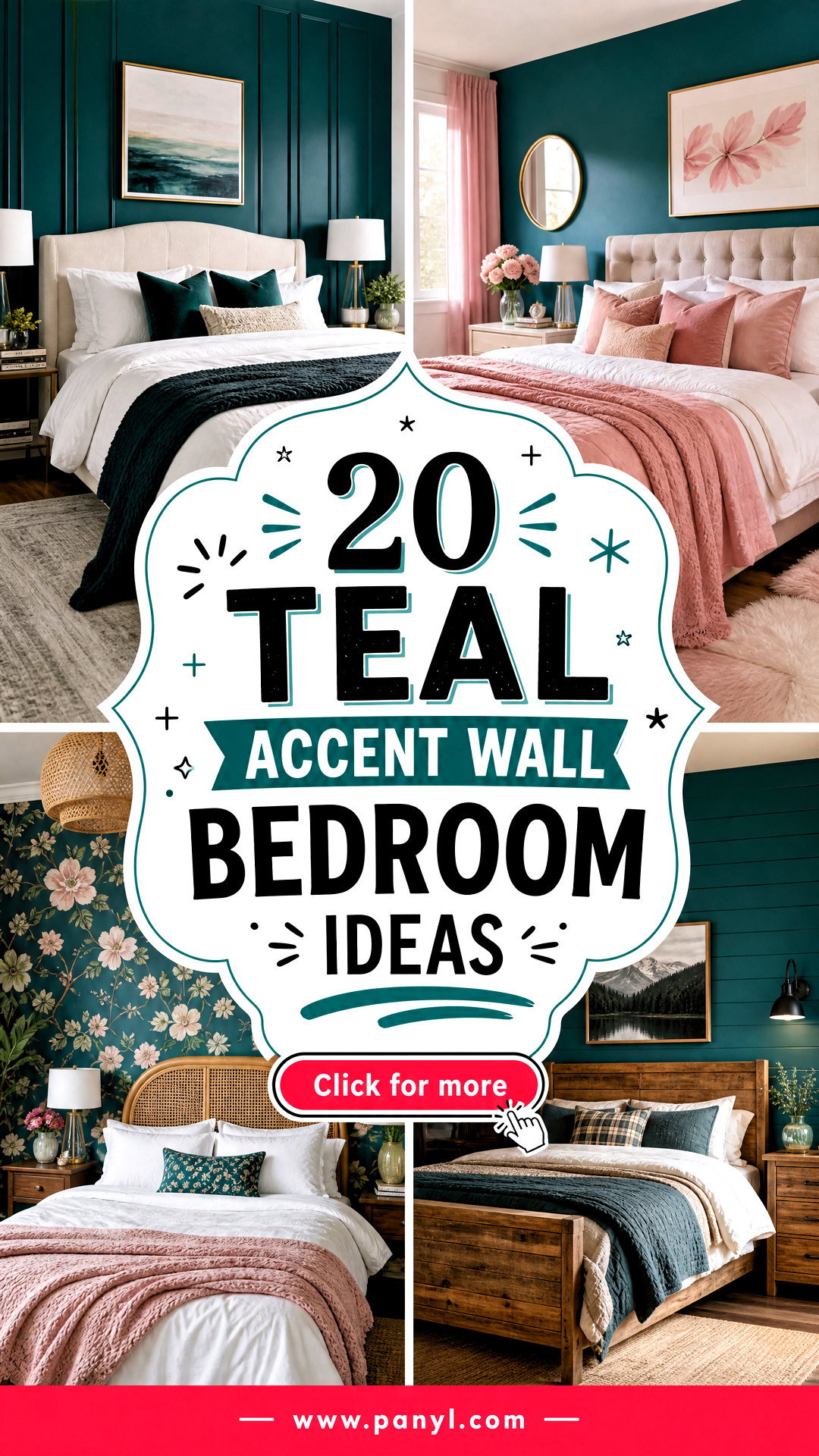 20 Teal Accent Wall Bedroom Ideas for a Serene Chic Escape - 20 Teal Accent Wall Bedroom Ideas for a Serene, Chic Escape