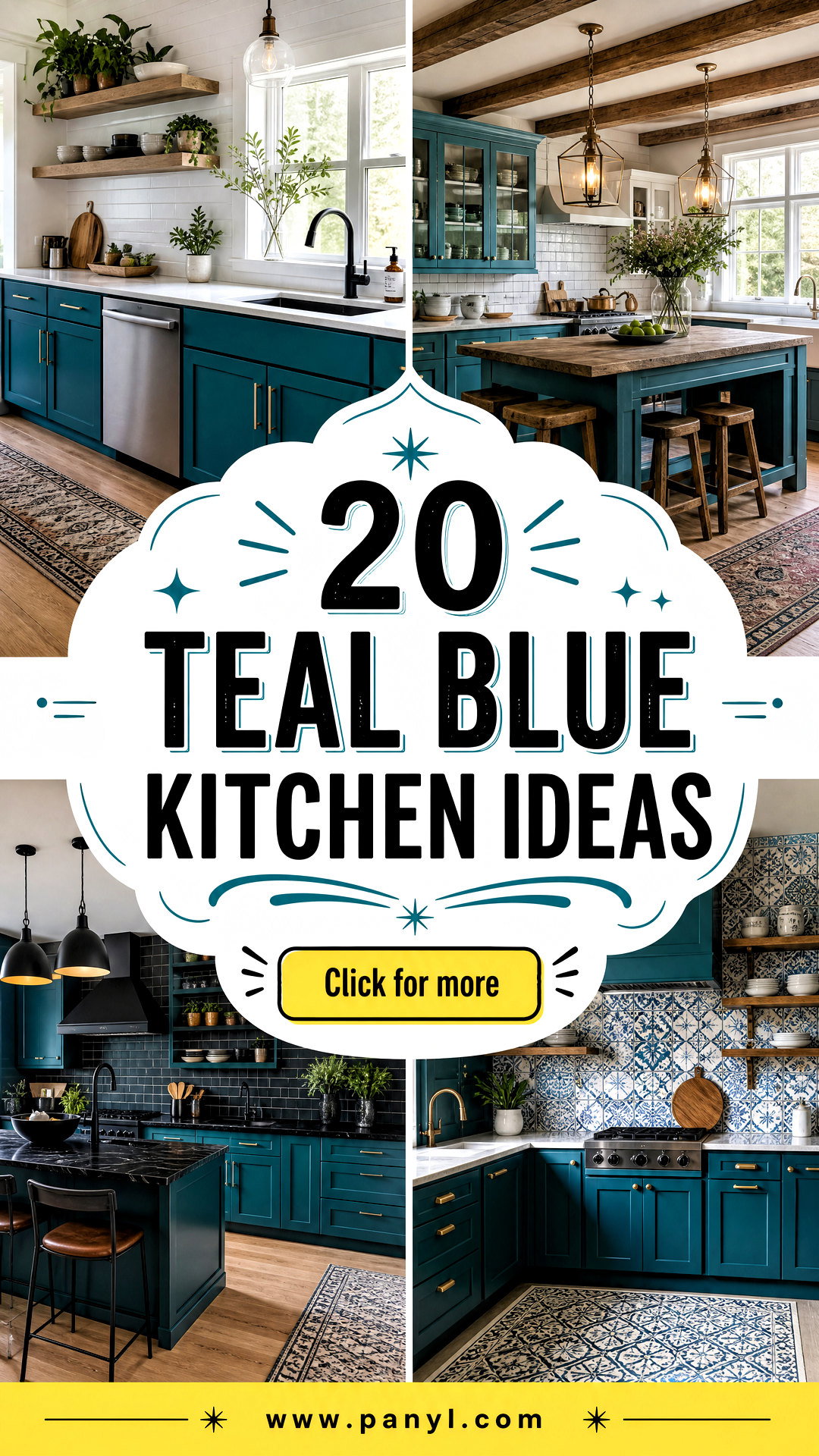 20 Teal Blue Kitchen Ideas for a Rich Refreshing Update - 20 Teal Blue Kitchen Ideas for a Rich, Refreshing Update