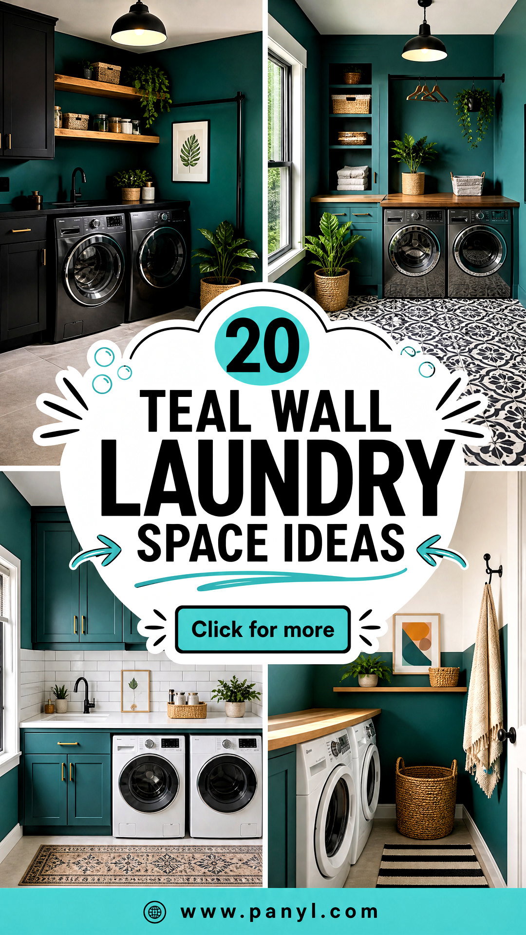 20 Teal Wall Laundry Space Ideas for Fresh Stylish Homes - 20 Teal Wall Laundry Space Ideas for Fresh, Stylish Homes
