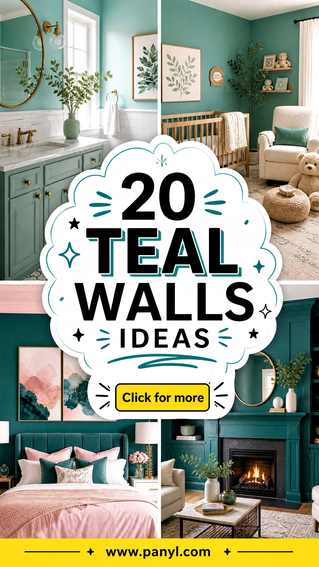 20 Teal Walls to Inspire Bold Beautiful Rooms in Your Home - 20 Teal Walls to Inspire Bold, Beautiful Rooms in Your Home