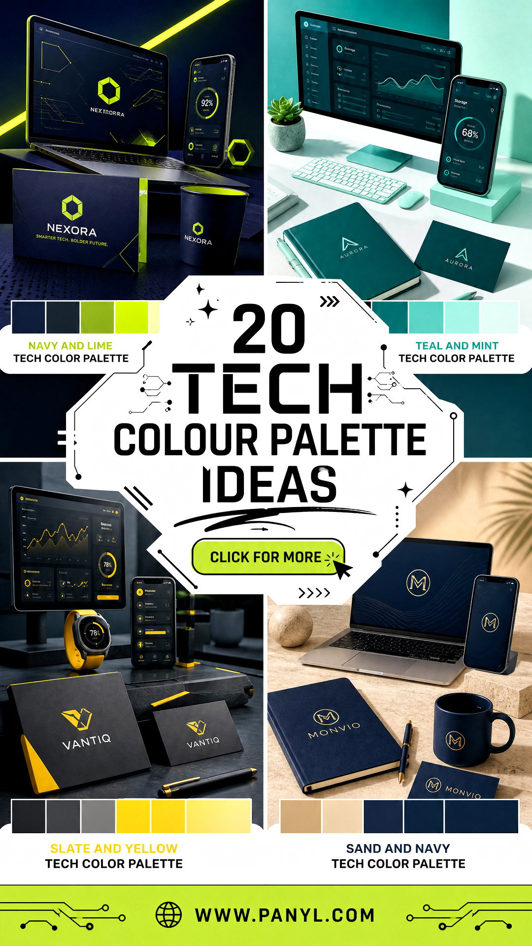 20 Tech Colour Palette Ideas for Sleek Modern Branding - 20 Tech Colour Palette Ideas for Sleek, Modern Branding