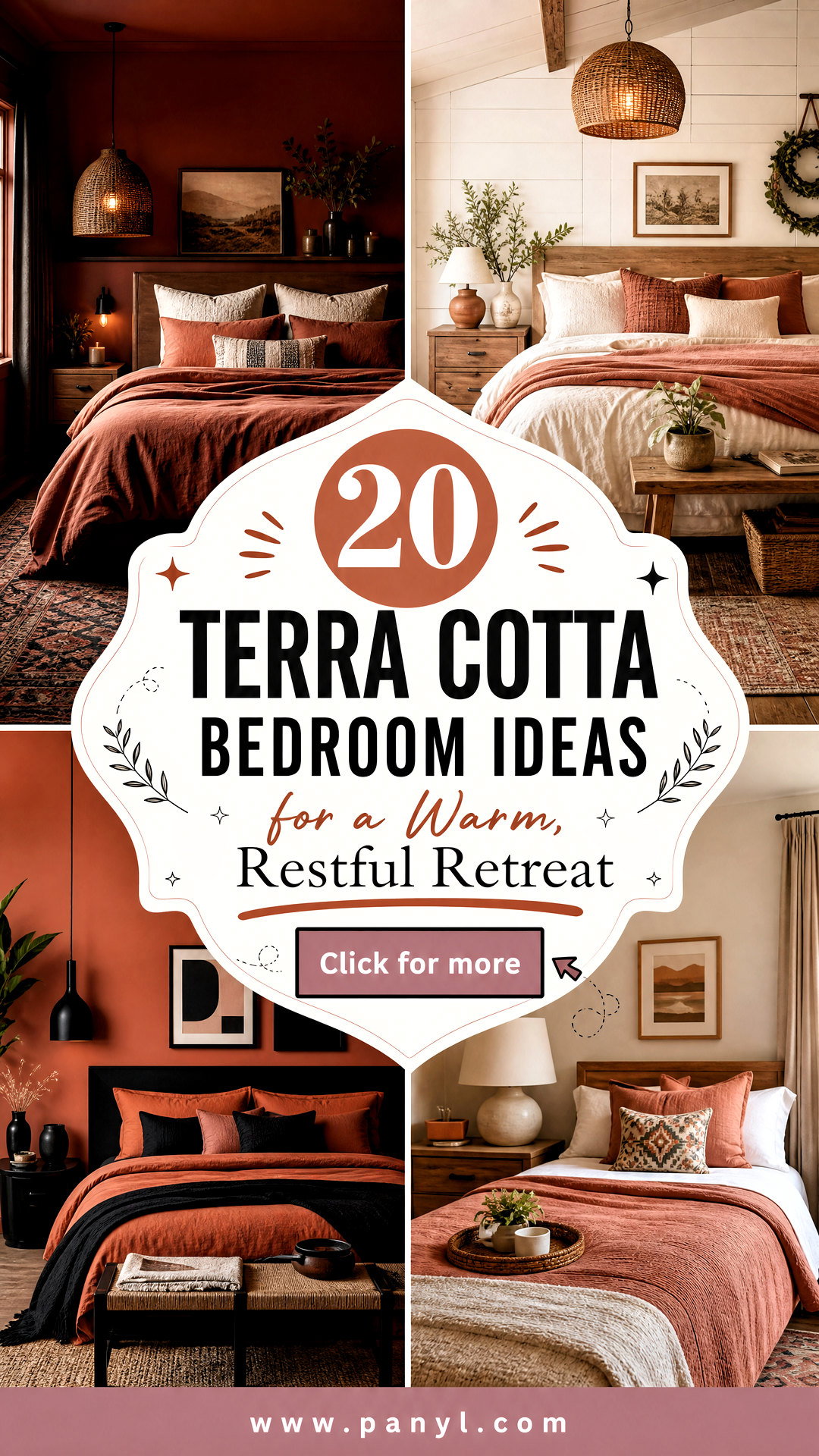 20 Terra Cotta Bedroom Ideas for a Warm Restful Retreat - 20 Terra Cotta Bedroom Ideas for a Warm, Restful Retreat