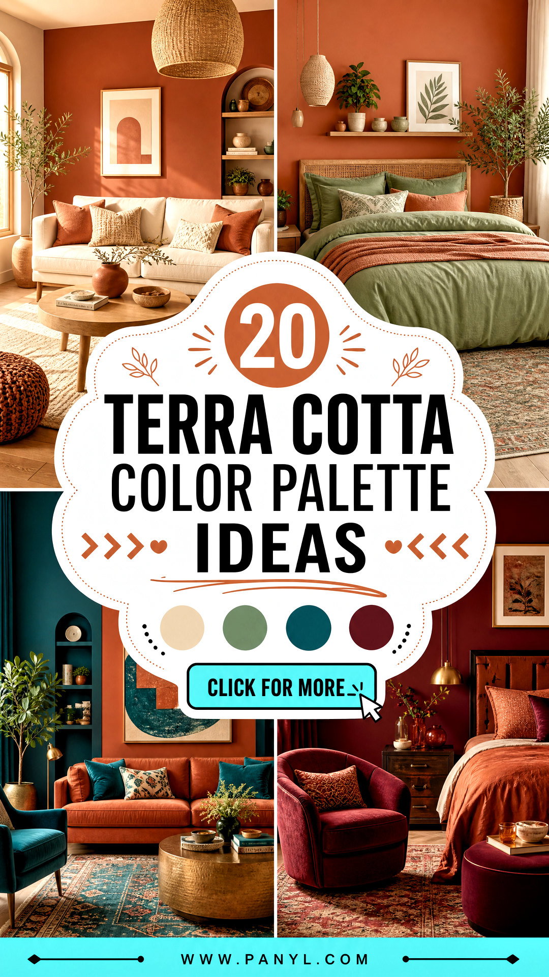 20 Terra Cotta Color Palette Ideas for Warm Stylish Rooms - 20 Terra Cotta Color Palette Ideas for Warm, Stylish Rooms