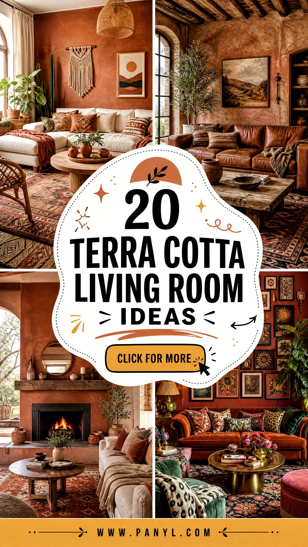 20 Terra Cotta Living Room Ideas for a Cozy Earthy Home - 20 Terra Cotta Living Room Ideas for a Cozy, Earthy Home