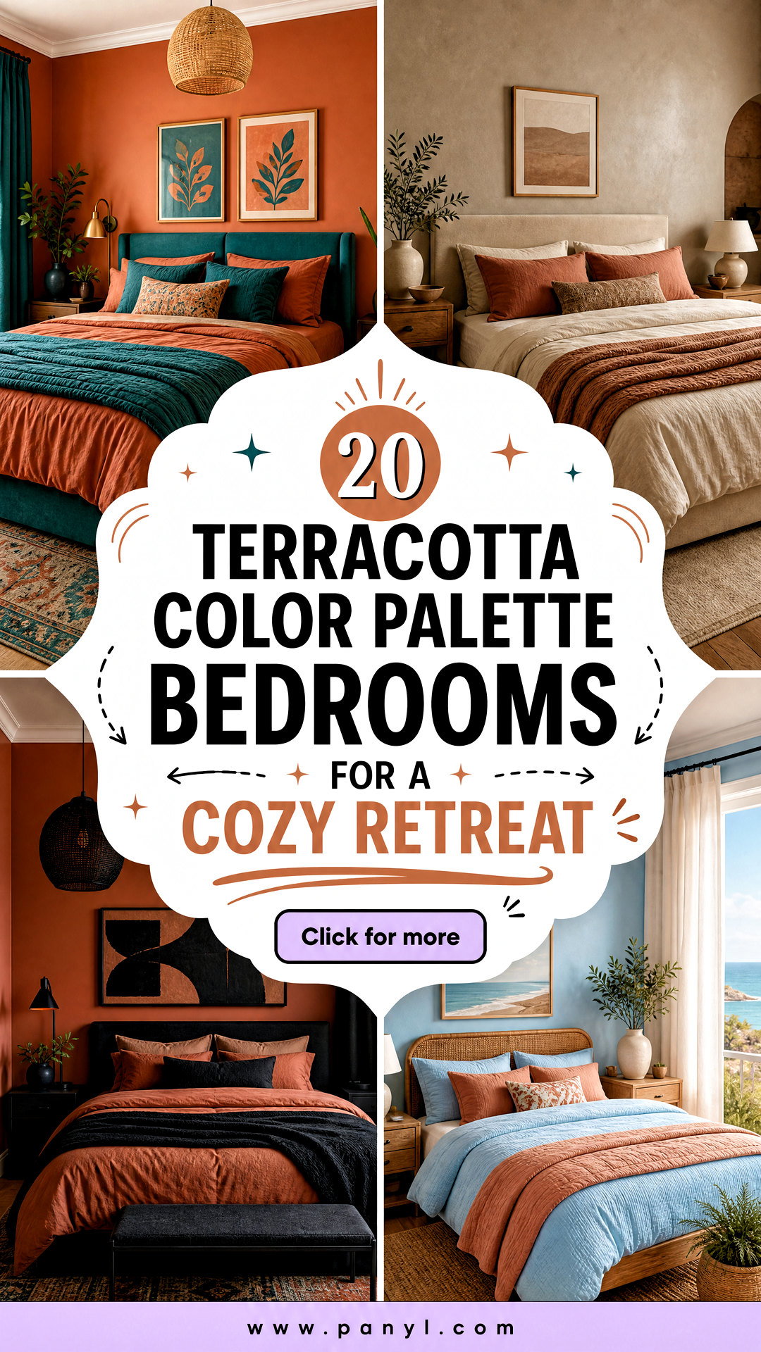 20 Terracotta Color Palette Bedrooms for a Cozy Retreat - 20 Terracotta Color Palette Bedrooms for a Cozy Retreat