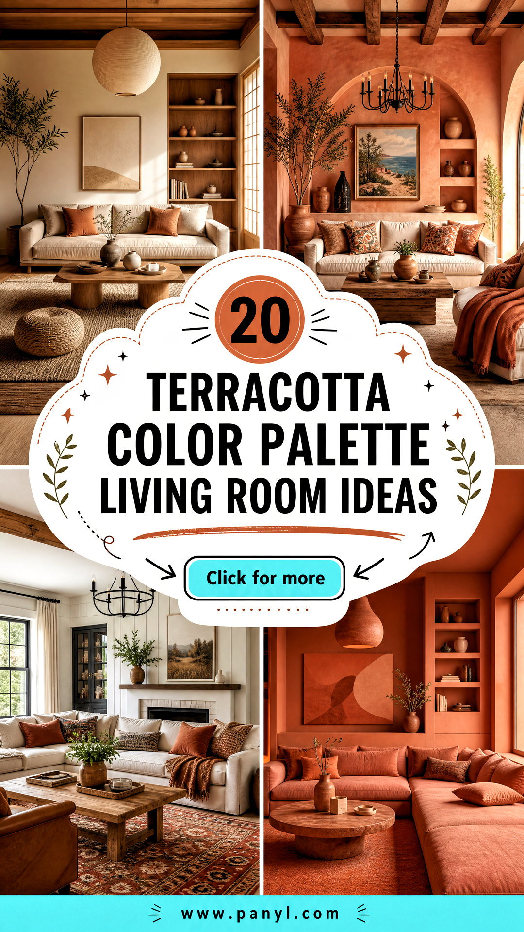 20 Terracotta Color Palette Living Room Ideas for Cozy Homes - 20 Terracotta Color Palette Living Room Ideas for Cozy Homes